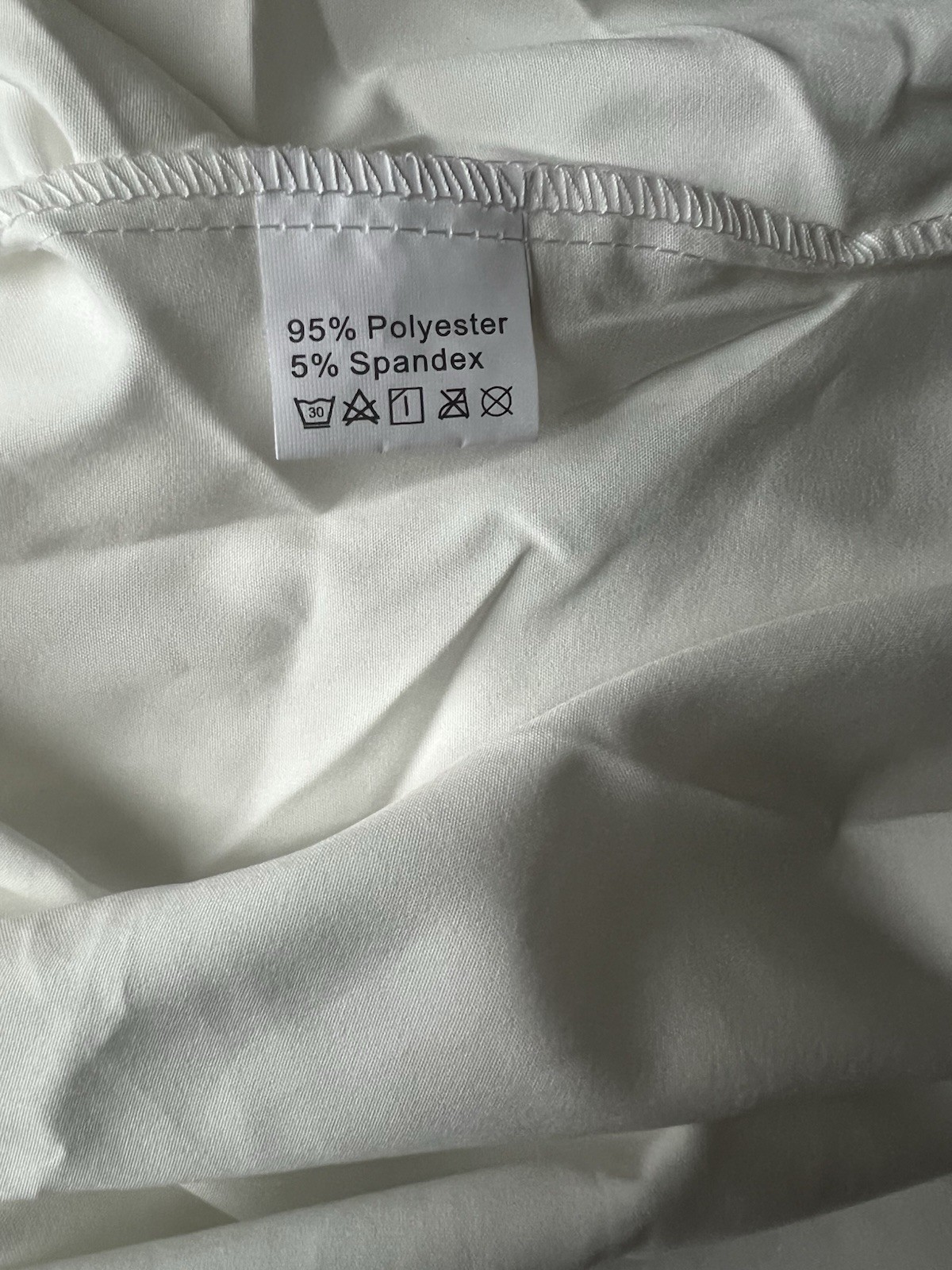 NWOT White Cold Shoulder Blouse Geometric Placket Button Down Shirt Women Size S