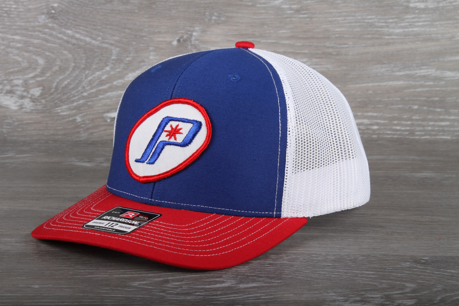 Vintage Polaris Snowmobiles Patch on a Richardson 112 Trucker Hat
