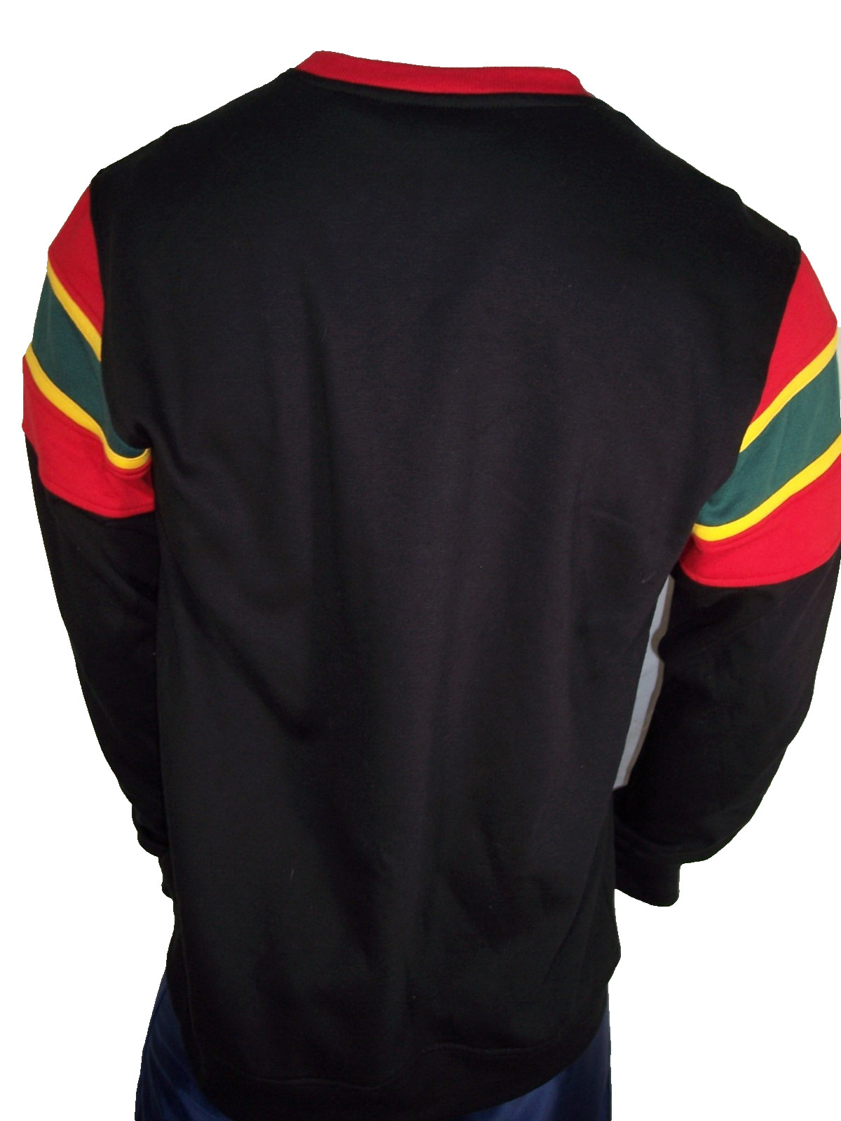 New Civilized Large Mostly Black Cotton/Poly Sweatshirt Cat $$ Logo