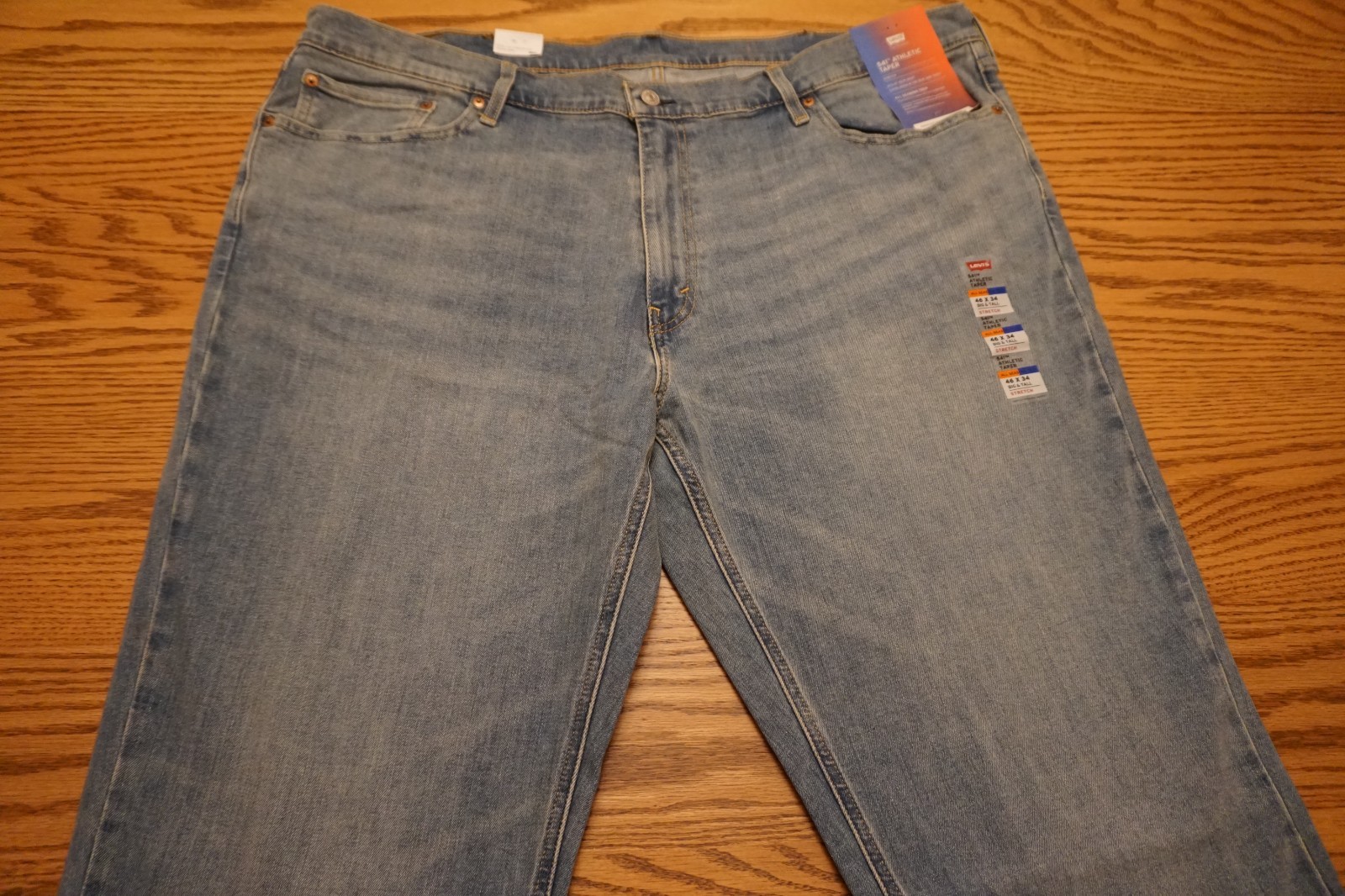 NWT MEN’S LEVI JEANS 541 Big & Tall Sizes Athletic Taper All Seasons Tech $79.50