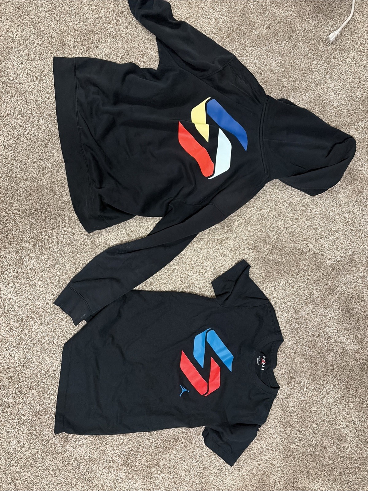 New Men’s Nike Jordan Luka Doncic Logo Pullover Hoodie Black Medium M NWT