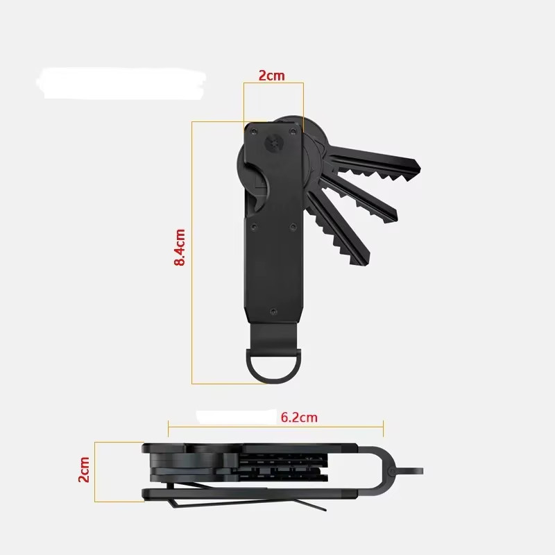 Key Organizer Compact Holder Metal Key Chain Minimalist Key Case Holder for Keyc