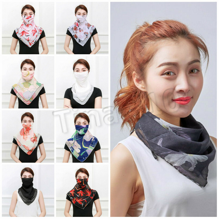 Women’s Reusable Face Mask Cover Scarf Washable Summer Outdoor USA Seller