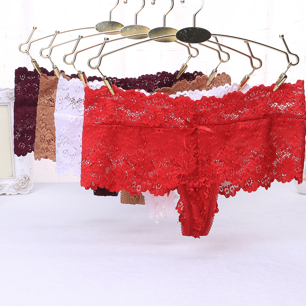 Womens Girls Sexy Lace Underwear Briefs Panties G-string Lingerie Thongs US FAST