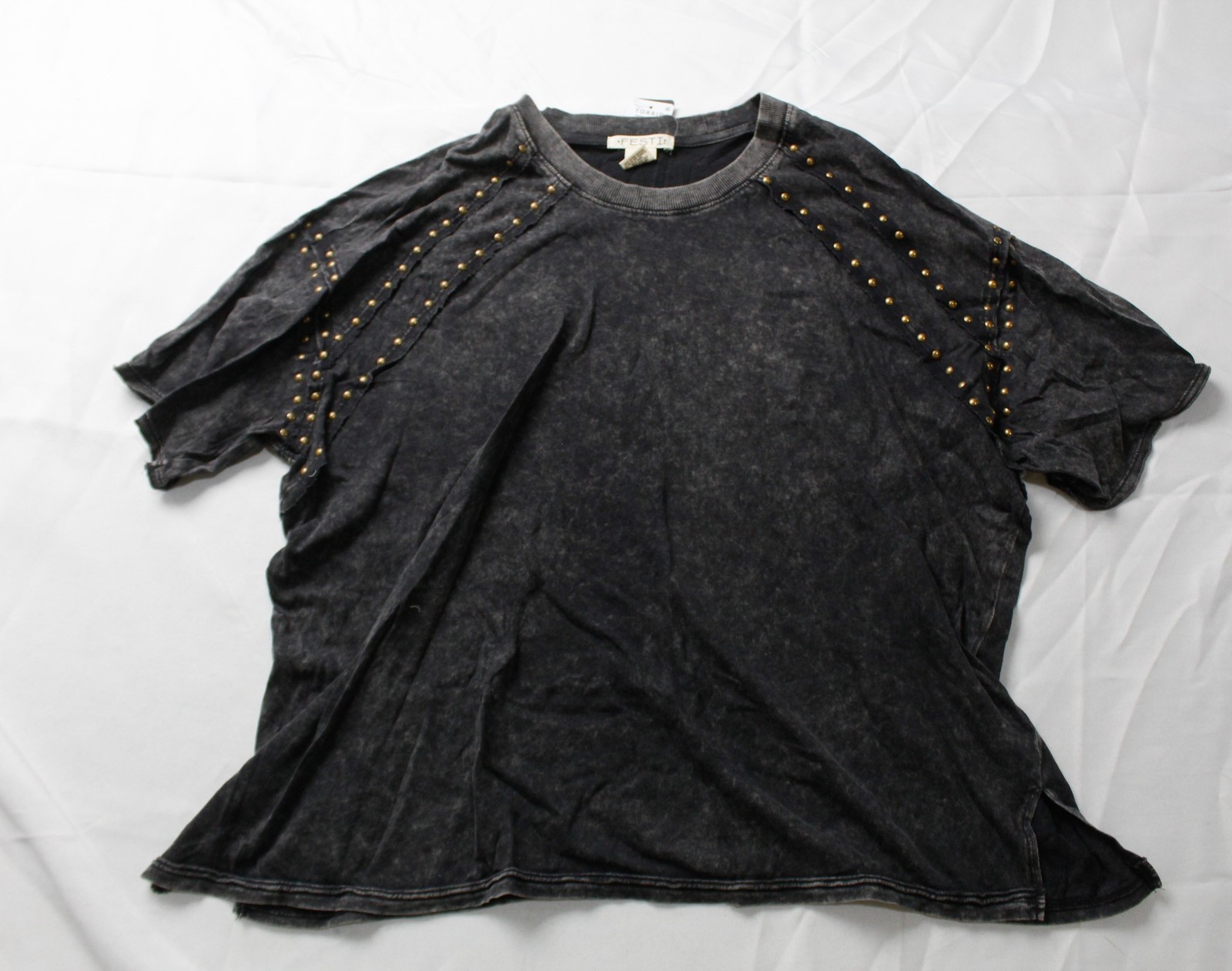 Torrid Women’s Festi Embellished Drop Shoulder Tee BE5 Phantom Size 00 (Medium)