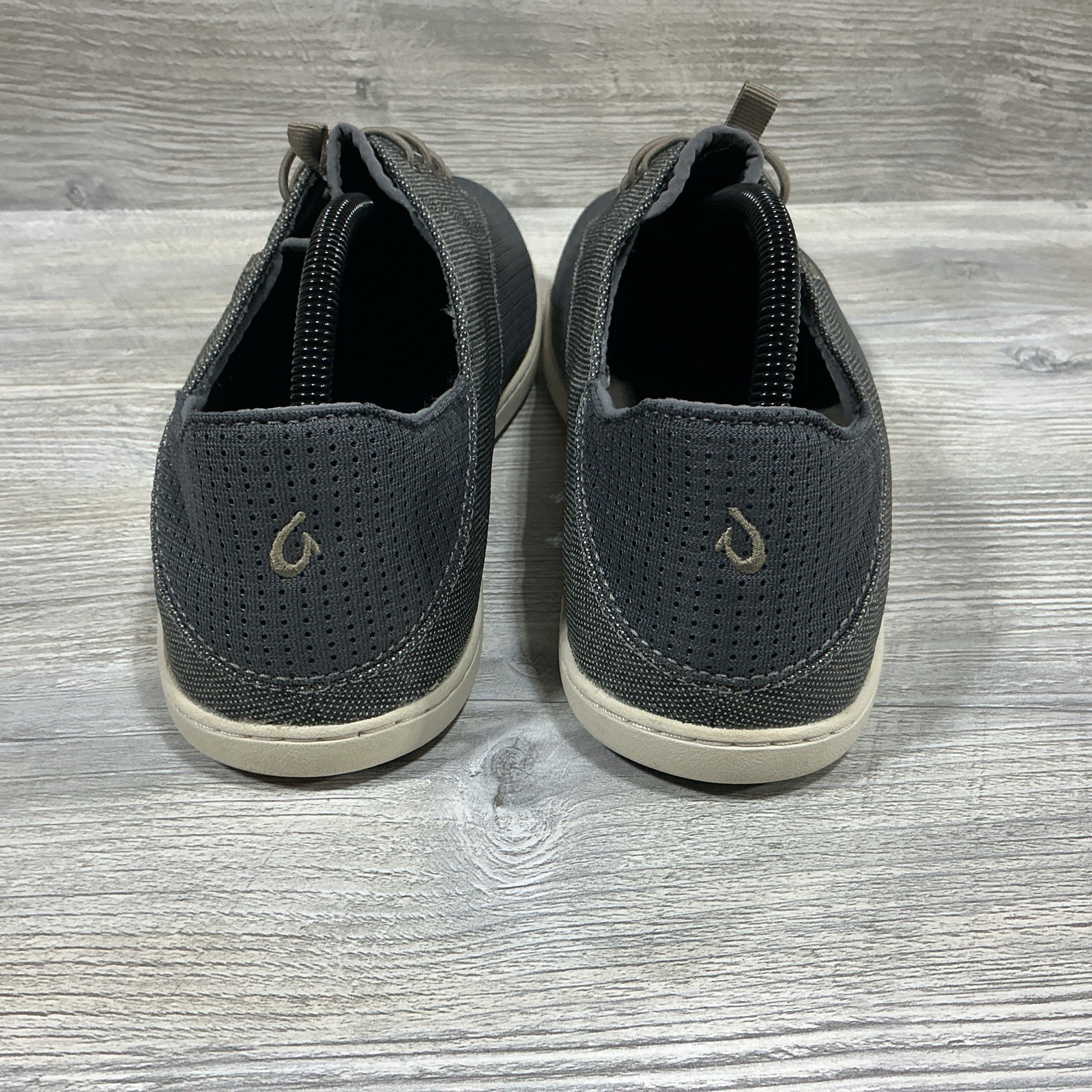 OLUKAI Nohea Moku Gunmetal Gray Casual Shoes Mens Size US 10.5 EUR 43.5
