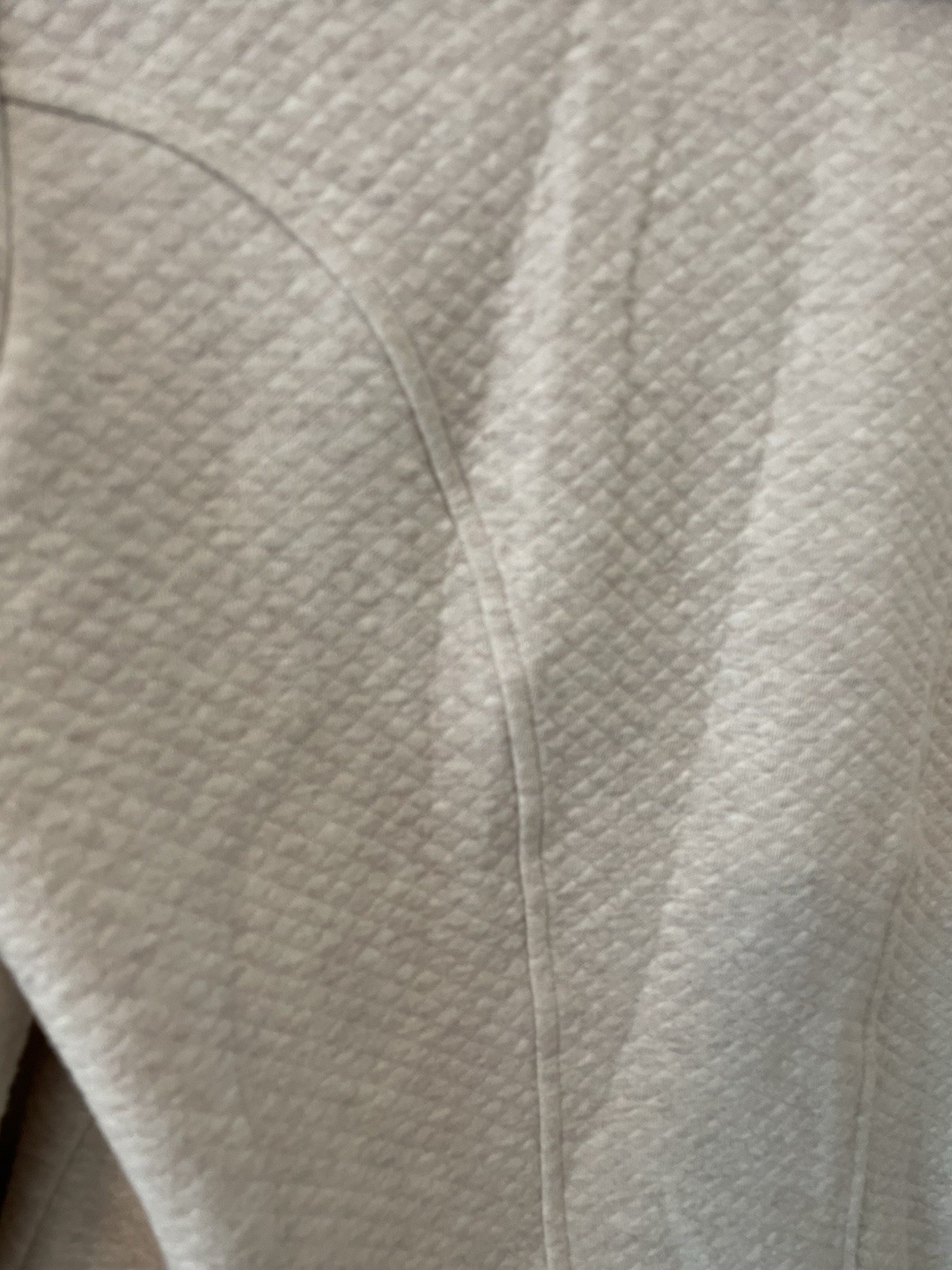 CAbi 913 Ryder Moto Biker Blazer Jacket Quilted Knit Oatmeal Women’s Medium