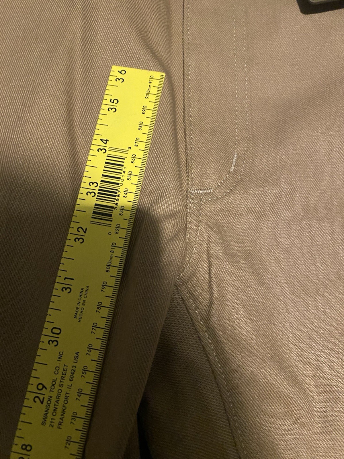 Filson Fenimore Twill Pant SIZE 28 MADE IN USA 11010726 Warm Tan Khaki Hemmed