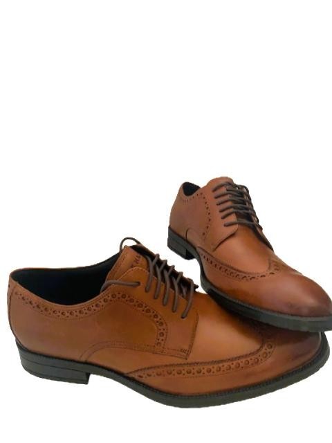 Cole Haan ME Wing Oxford Men’s British Tan Leather Almond Toe Dress Shoes
