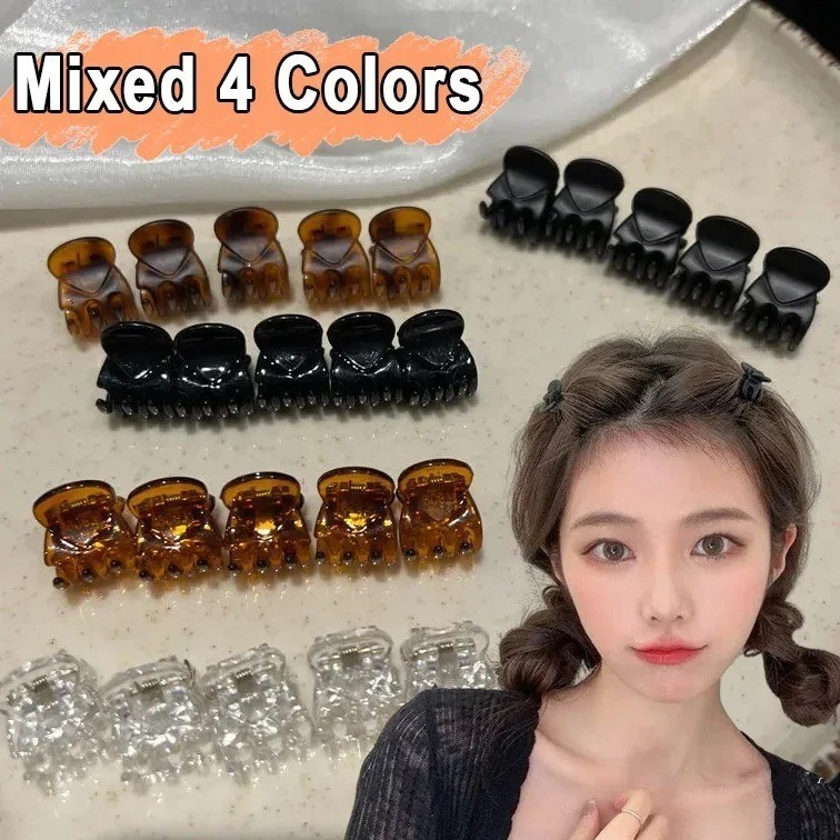10/40PCS Mini Hair Claw Clips for Women Girls Kids Small Plastic Hair Clamps
