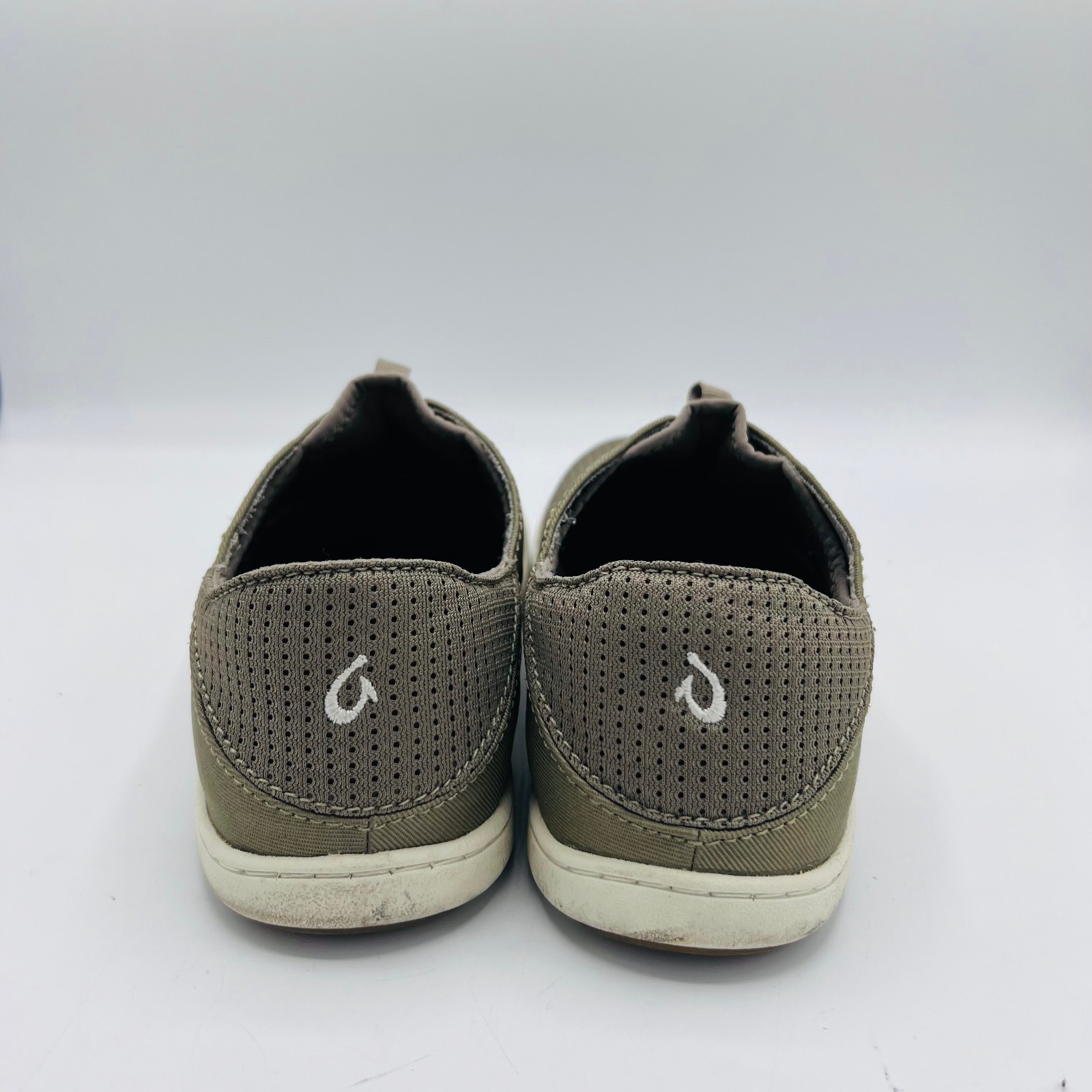OluKai Nohea Moku Men’s No Tie Boat Shoes Size 7 $120 in Clay Tapa