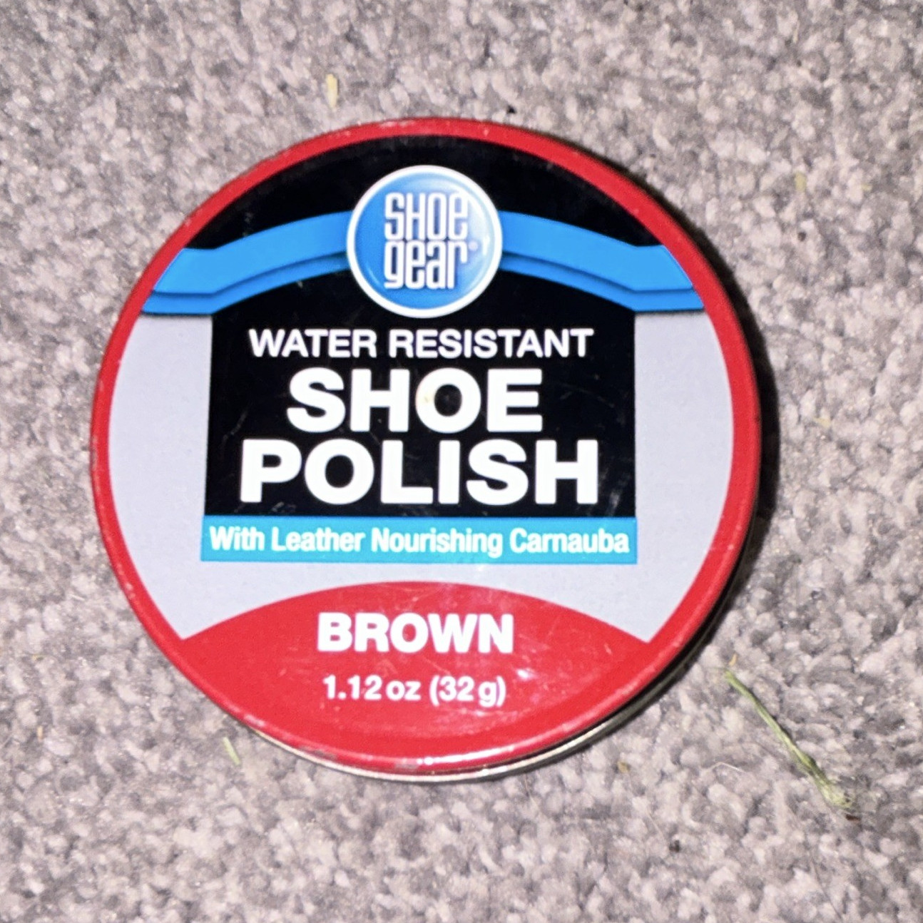 Shoe Gear Water Resistant Brown Shoe Polish 1.12 oz (32 g) Tin