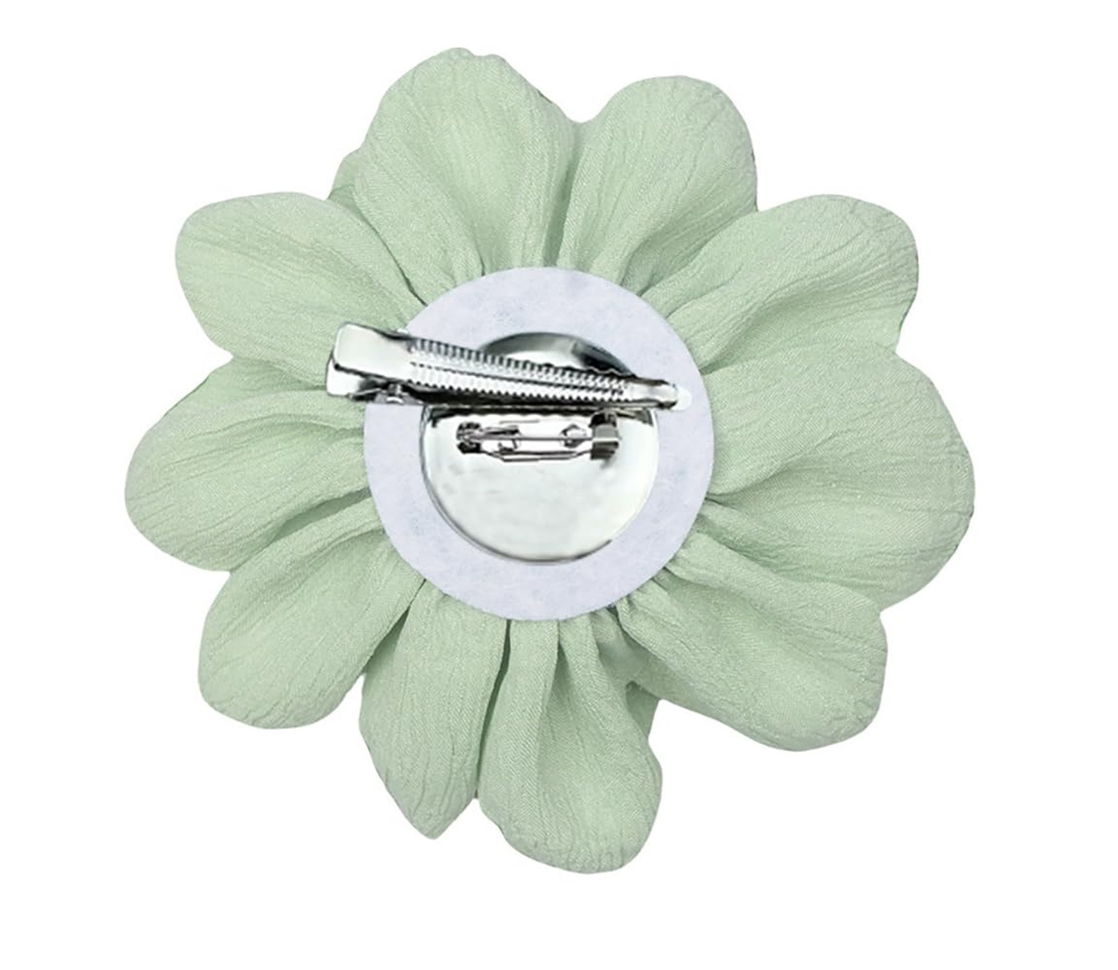 Handmade Satin Fabric Flower Brooches Lapel Pins for Women Vintage Elegant Fl…