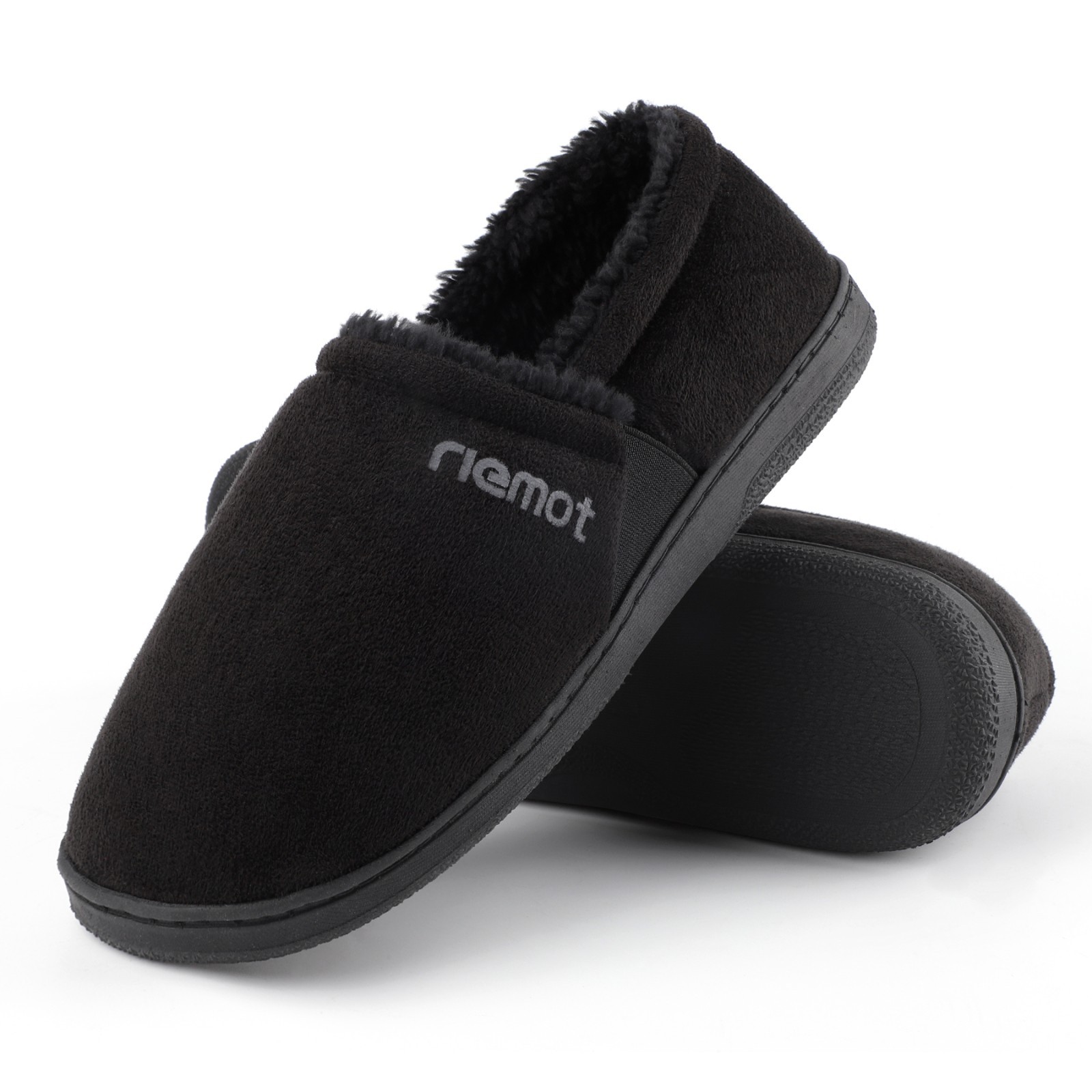 riemot Cozy Memory Foam Moccasin Slippers Mens Womens Home House Shoes