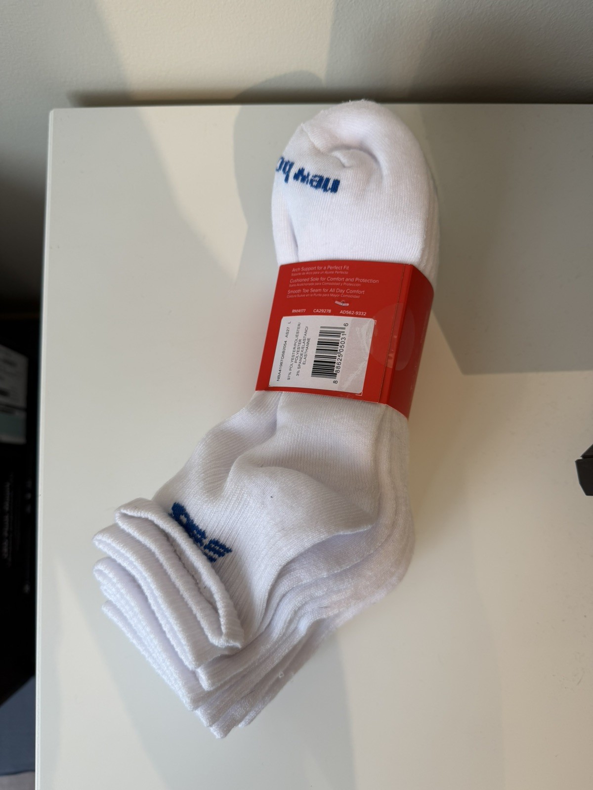 New Balance Mens Active Cushion Ankle socks Arch support SZ 8-12.5 -6 Pairs