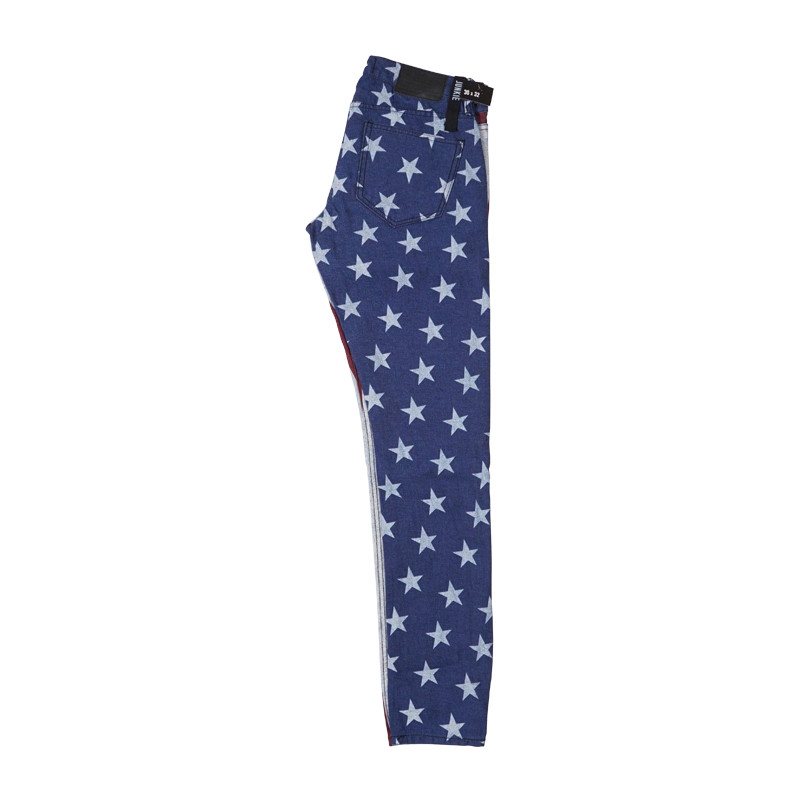 Kill City Mens Junkie Fit Skinny Denim Flag jeans