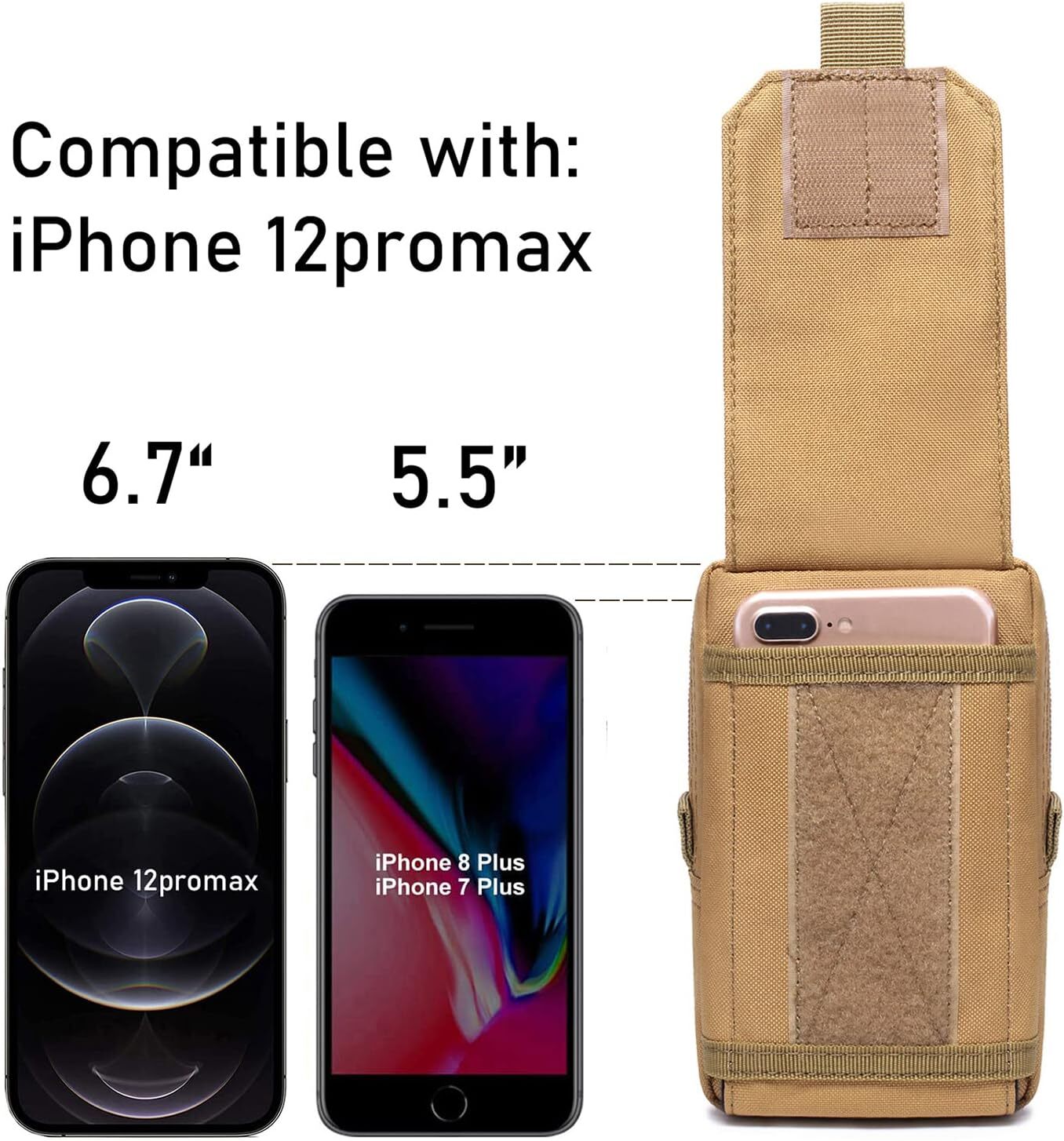 Tactical Molle EDC Pouch Cellphone Pouch Holder Utility Gadget Organizer Bag US