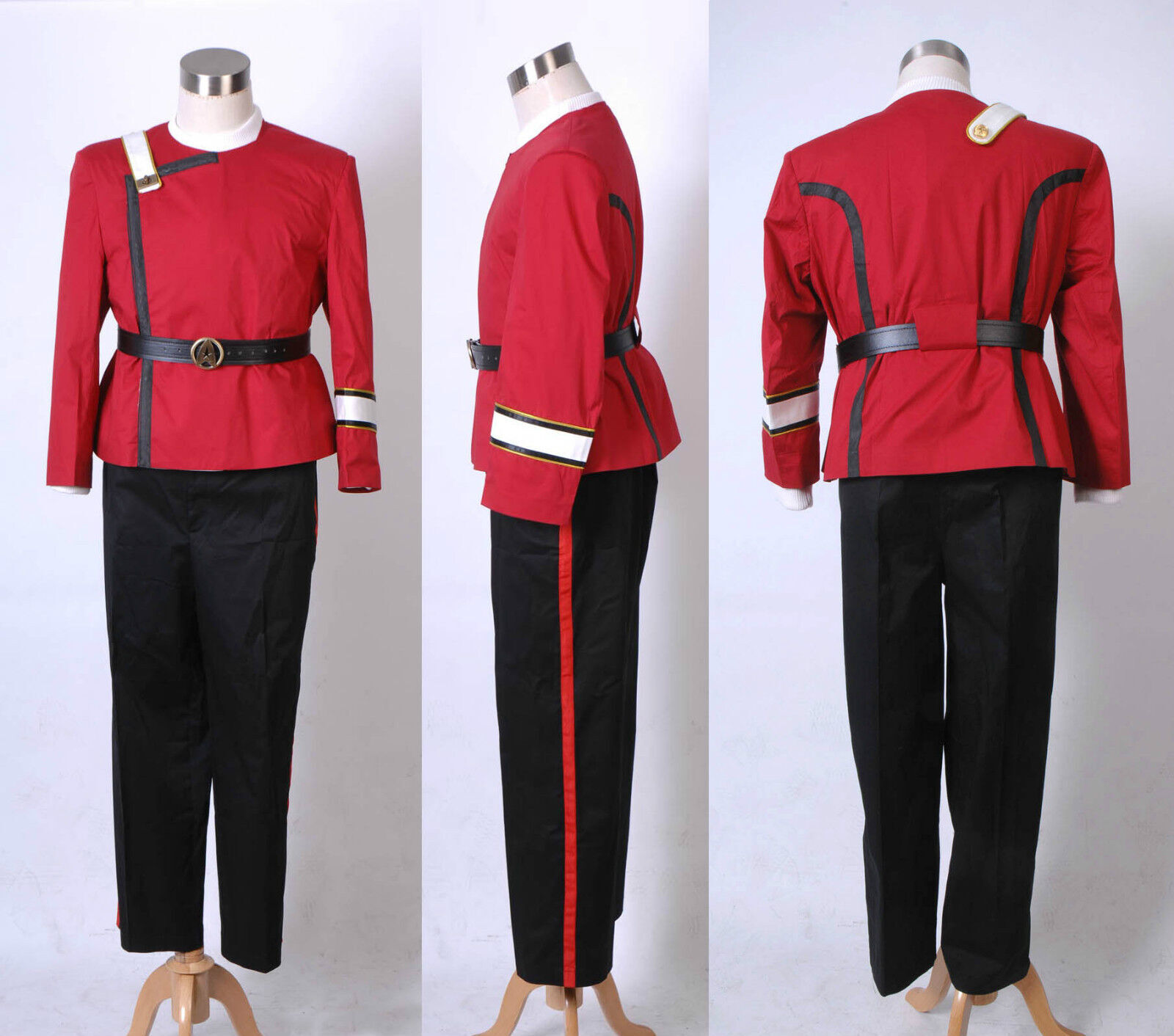 New Star Trek Wrath of Khan starfleet Costume Cosplay Show Halloween Party Hot