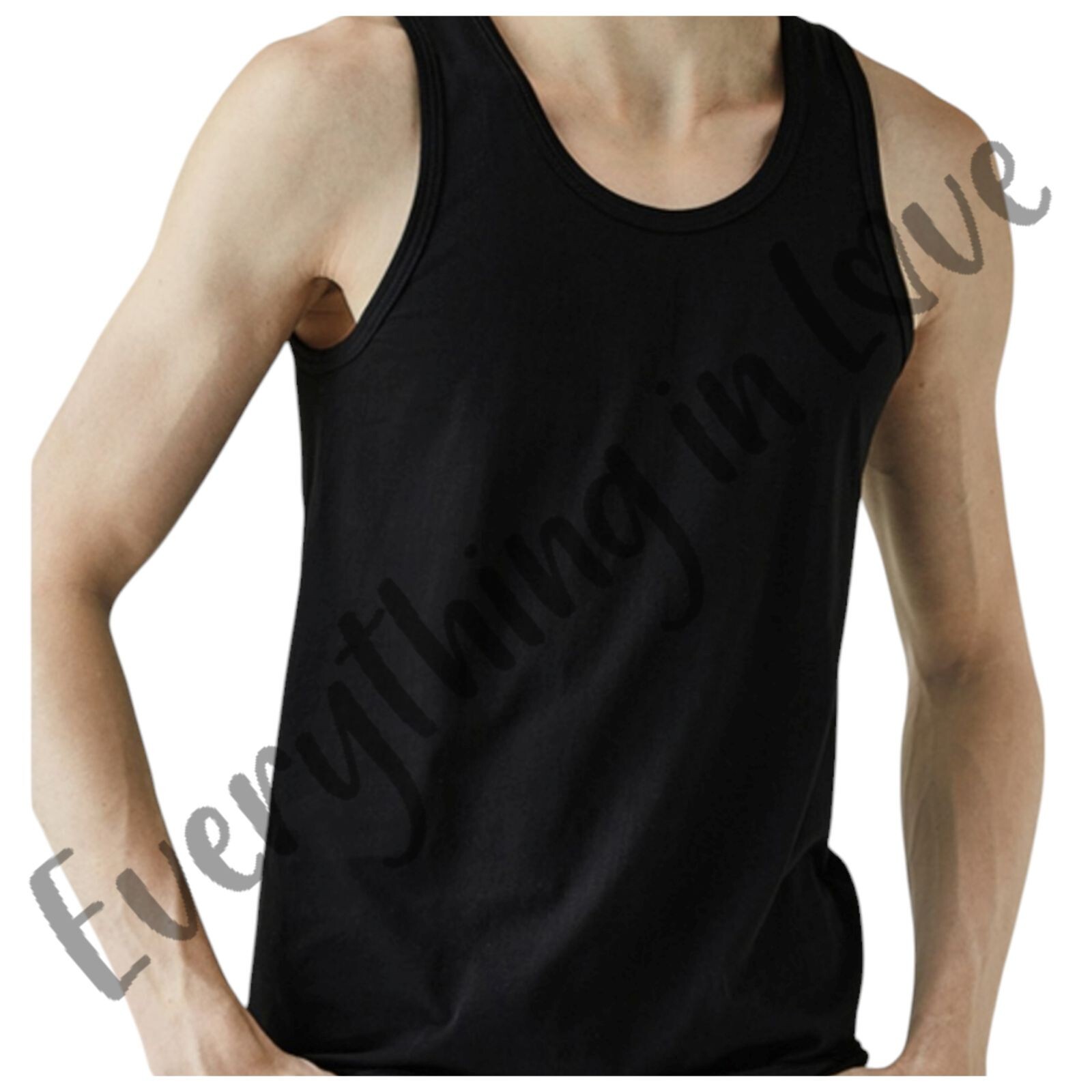 BYC 3 Pack Men 100% Premium Soft Cotton Tank Top Undershirts A Shirts Inner Wear