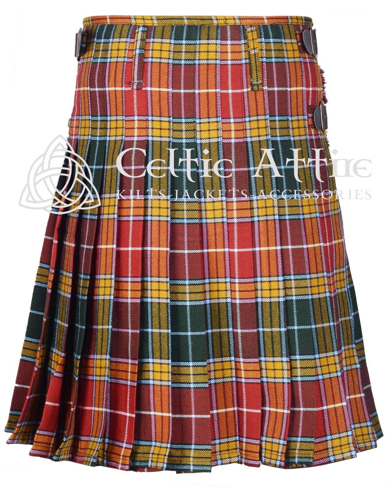 Clan Buchanan Tartan Kilt – 8 Yard, Utility, Hybrid Kilts by Celtic Attire