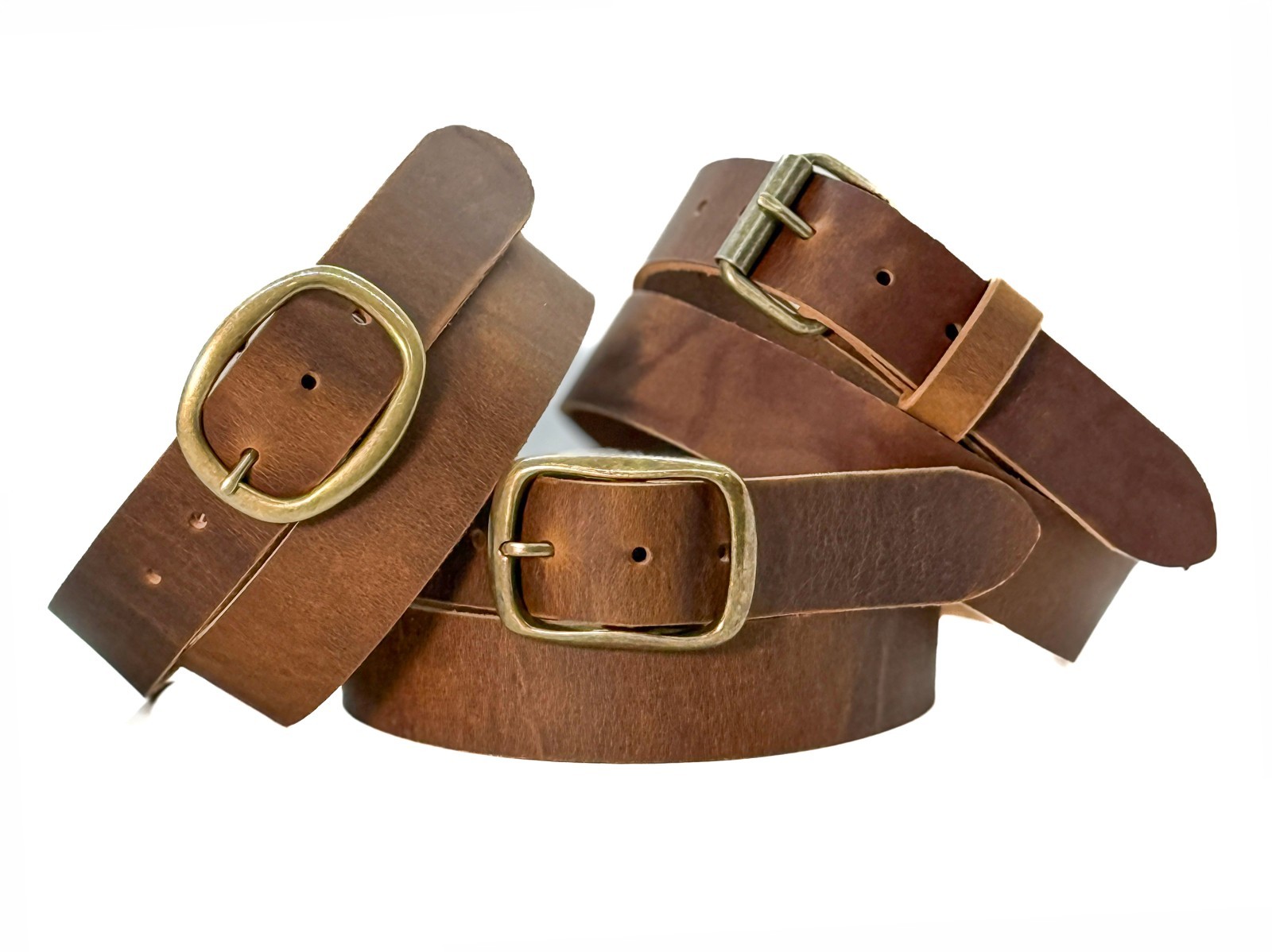 Full Grain Leather Belt 1.5″ Heavy Duty Buffalo Crazy Horse Work Belt USA