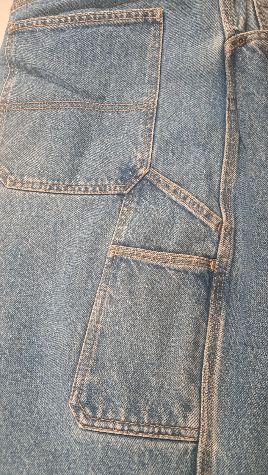 Schmitt Mens Carpenter Workwear 46×32 Indigo *See description