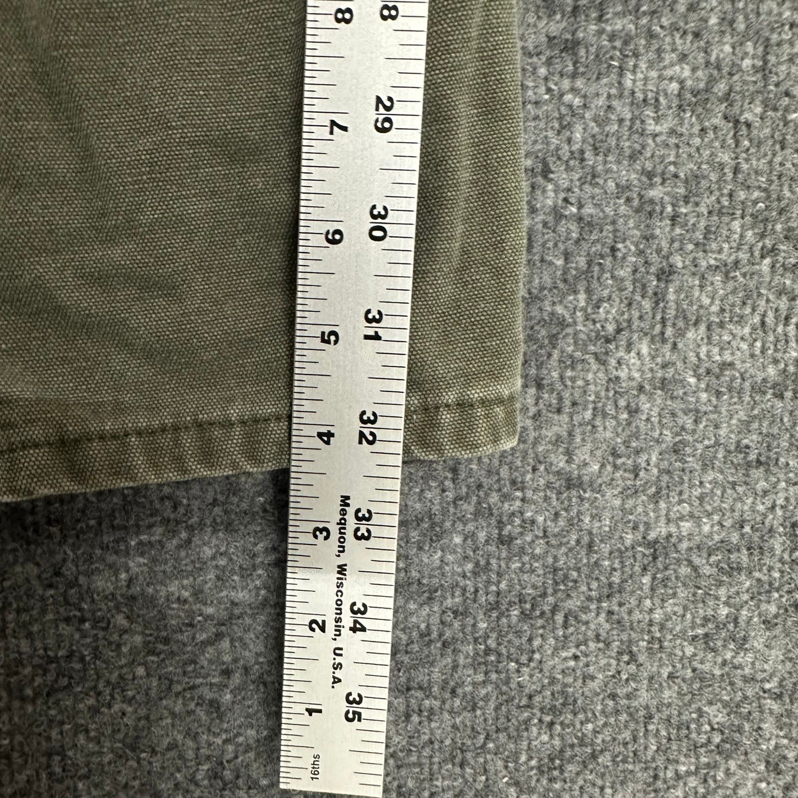 Dickies Carpenter Pants Mens Size 34×32 Green Cotton Canvas Utility Workwear