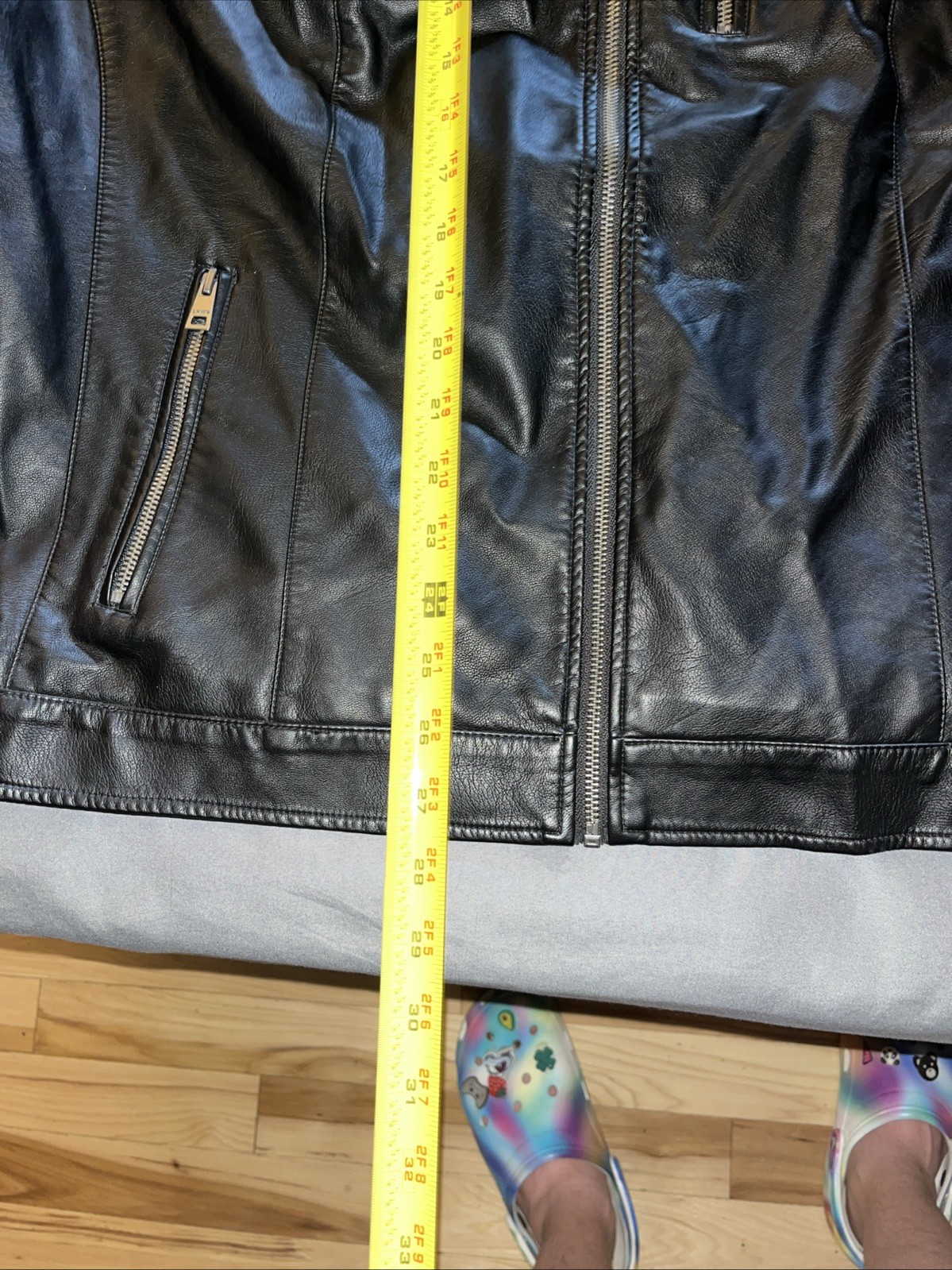 New Levi’s Black Faux Leather Womens Jacket 3X; 2022 Motocross Racer Style