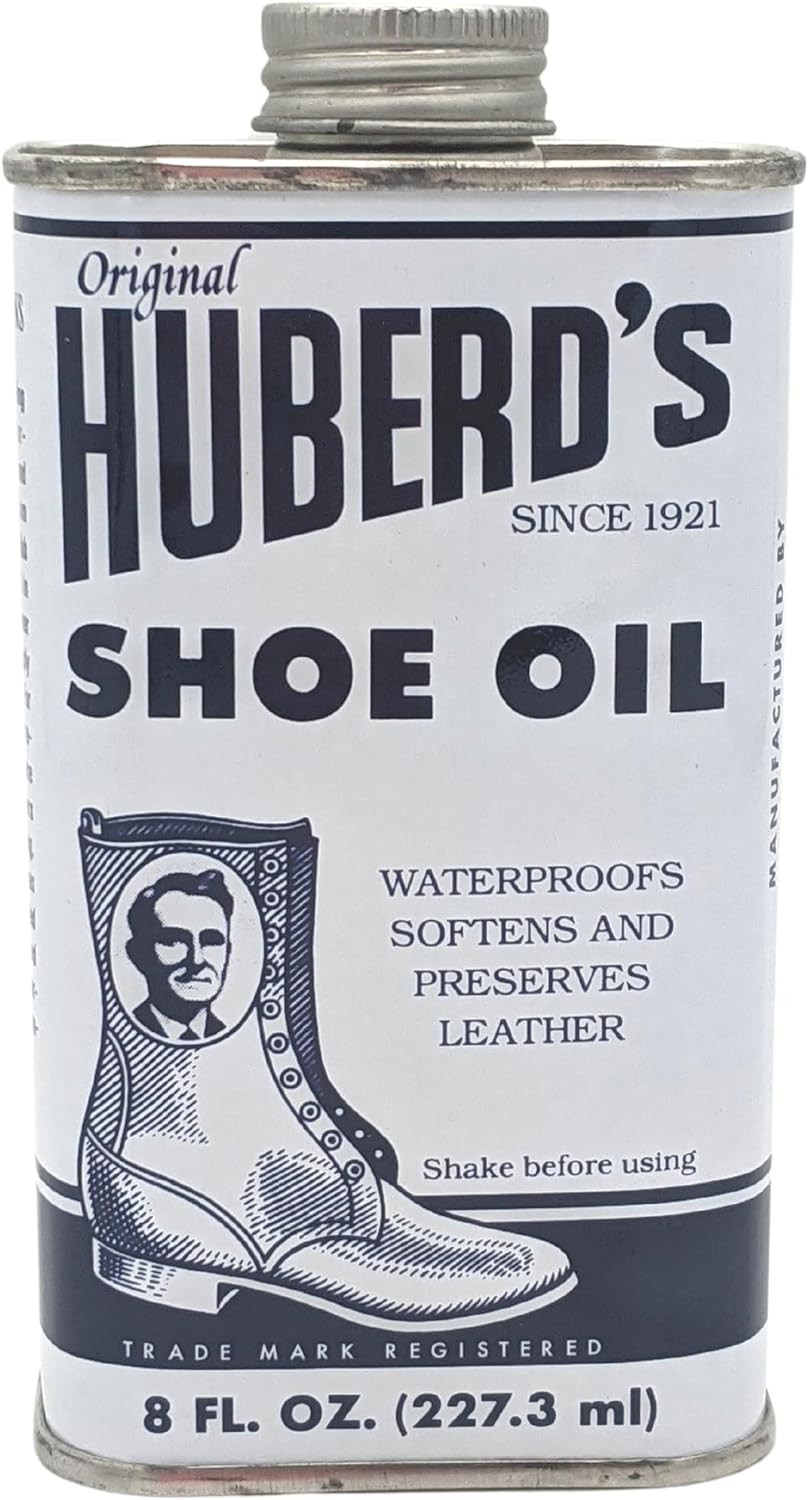 Shoe Oil – Leather Conditioner and Waterproofer, Easy Pour Formula, 8 Oz.