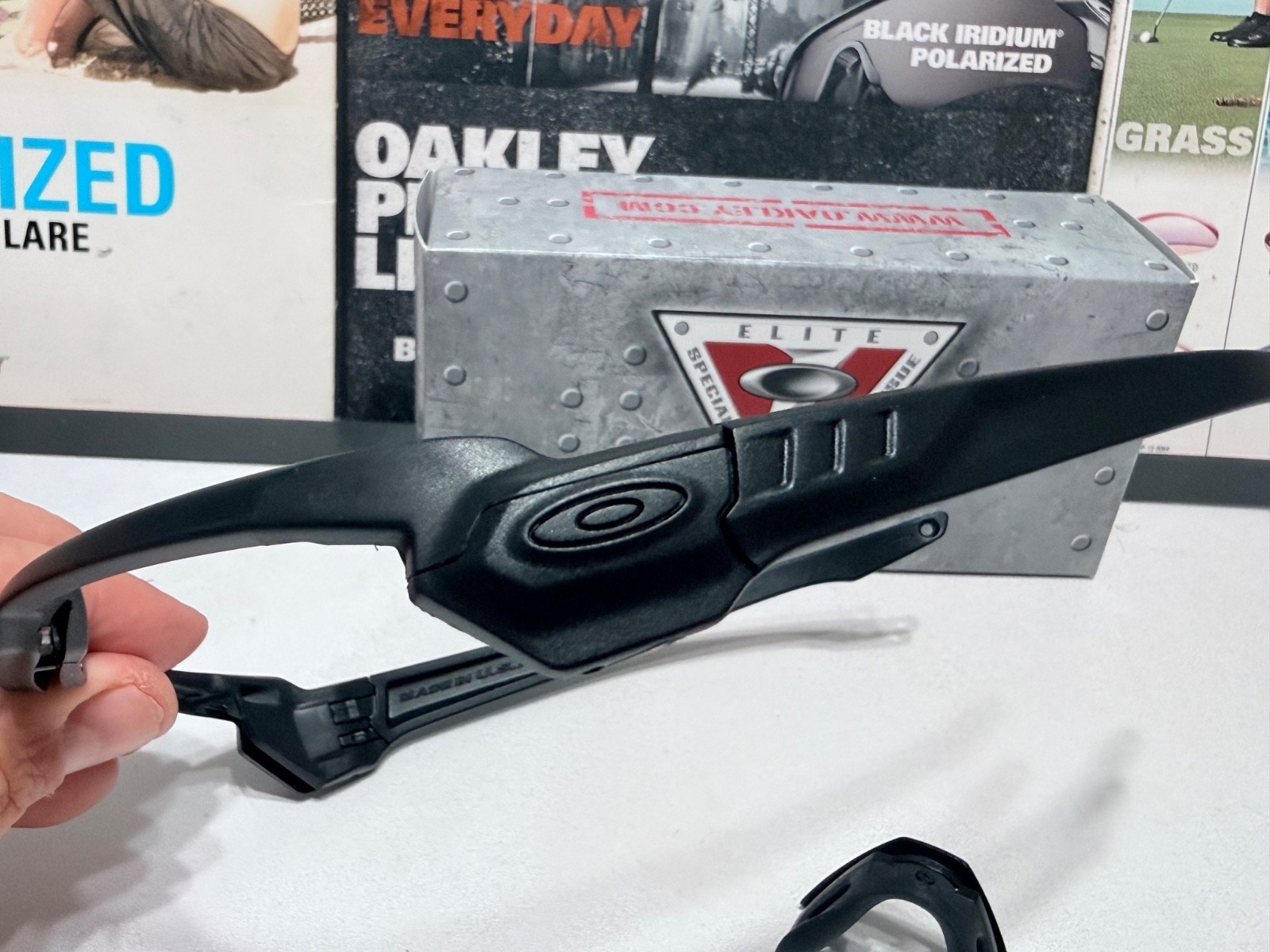 Oakley SI M Frame Alpha Matte Black Frame & Nose piece / SKU# 9206 132mm NIB
