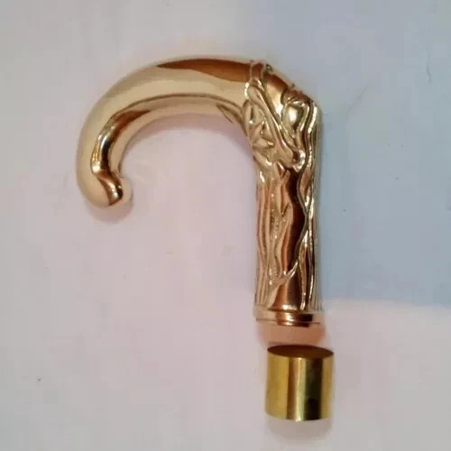 Antique Style Solid Brass Designer Handle Victorian Cane Handmade