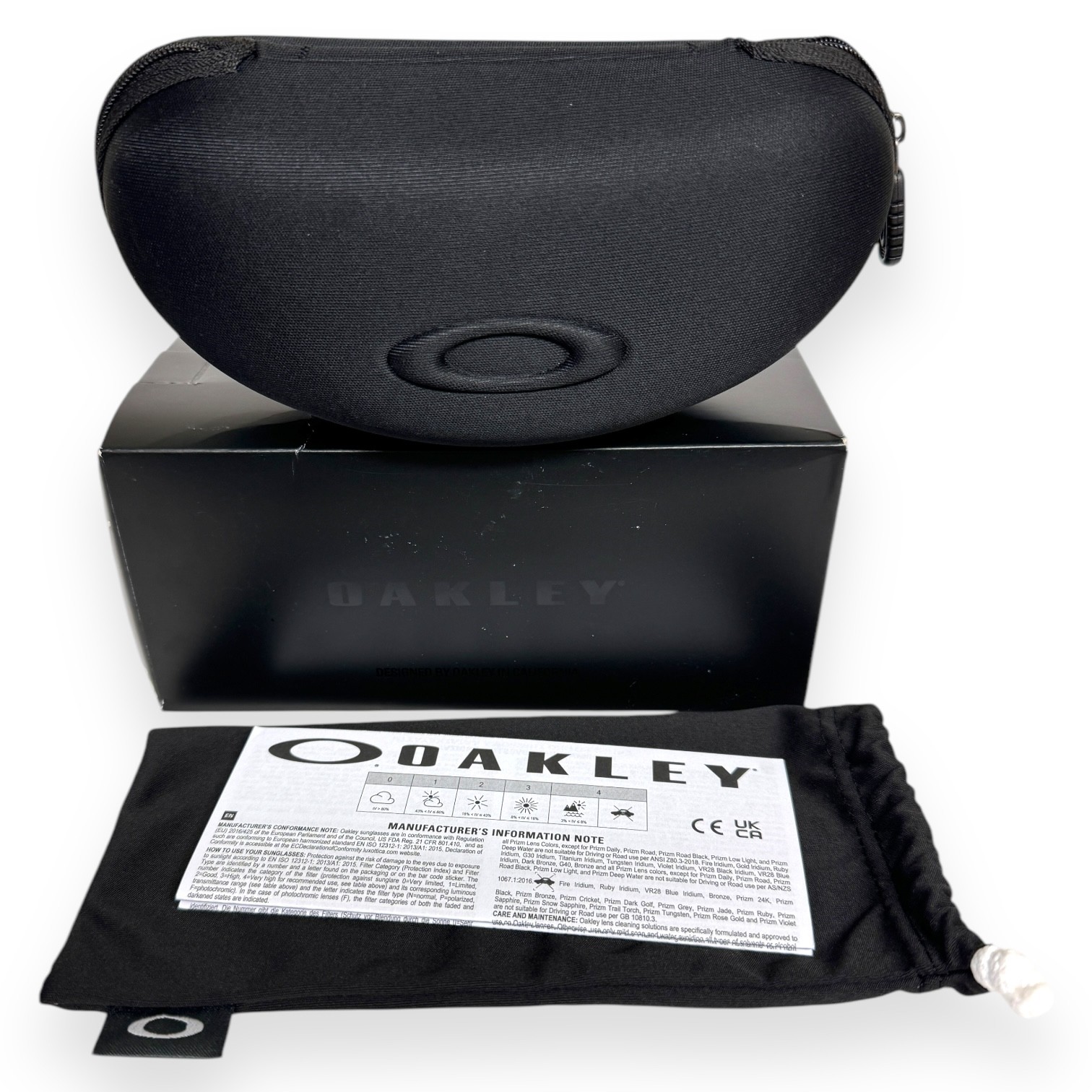 Oakley Clifden Sunglasses Matte Black Prizm Polarized OO9440-0956 with Case