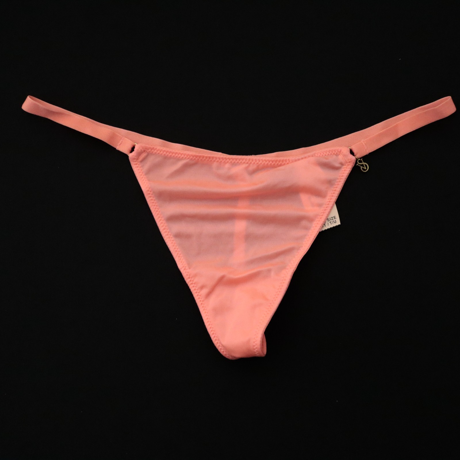 NEW Victoria’s Secret VTG Satin Charm V-String Thong Panty ONE SIZE O/S