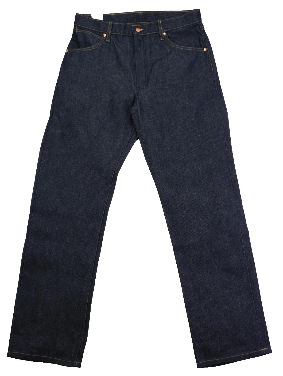 Wrangler 13MWZ Men’s Jeans 100% Cotton Selvedge Denim Broken Twill Dark Indigo