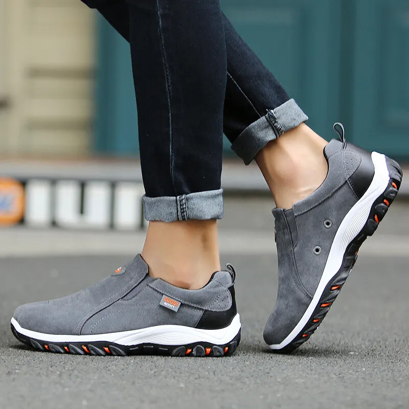 Men’s Loafer Slip On Athletic Shoes Casual Walking Sneakers Outdoor Sports