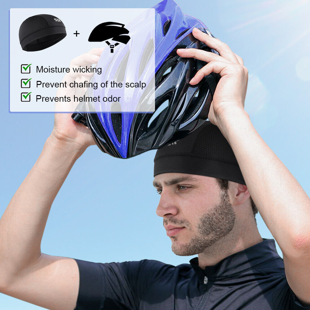 Paisley Doo Rag Head Skull Cap Durag Motorcycle Wrap Biker Du Do Black Bandana
