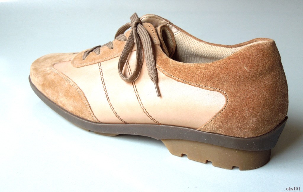 THERESIA M. Graham tan leather shoes 8.5 ‘Janet’ ALOE VERA Made in Germany $275