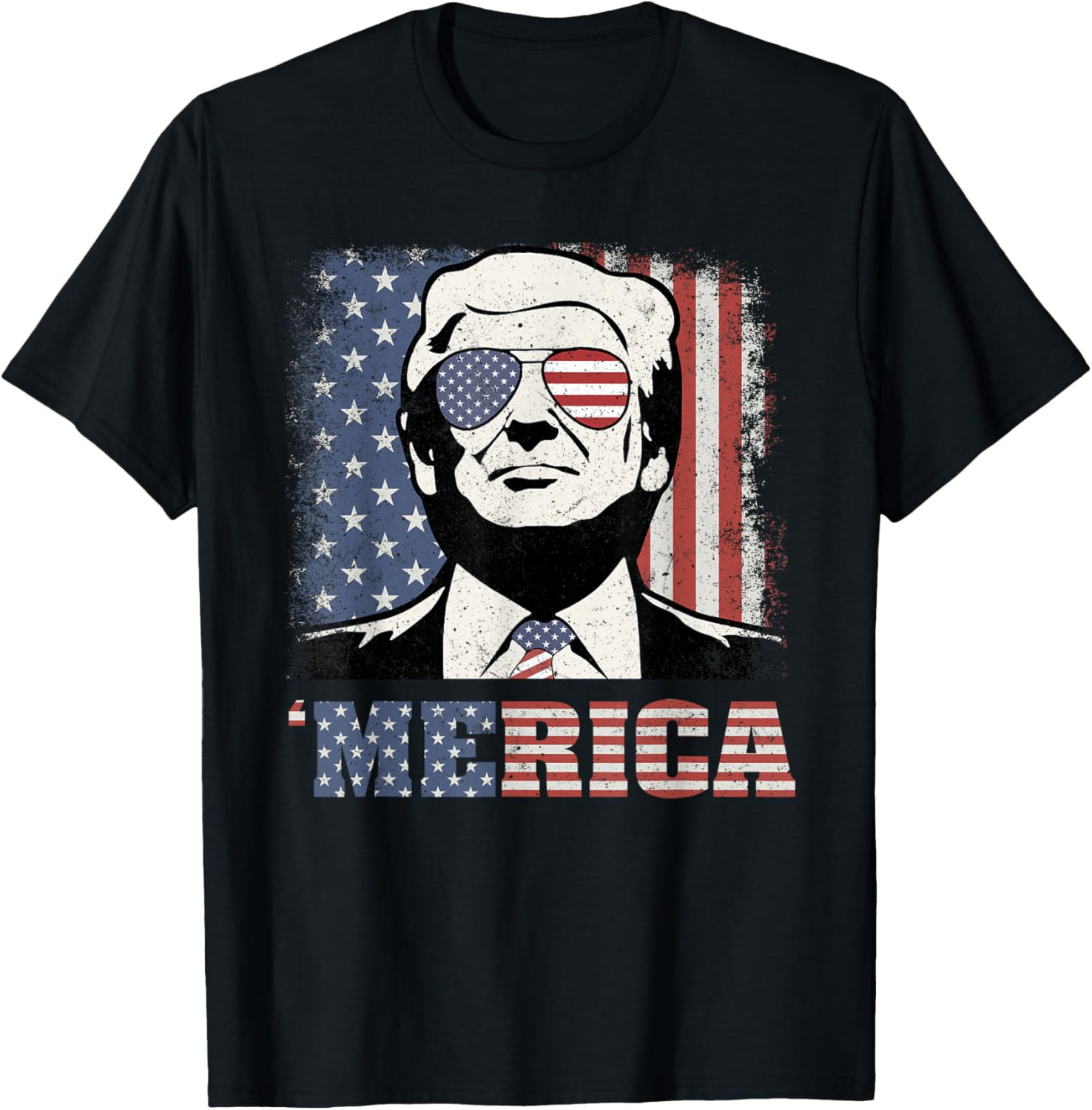 ‘Merica Trump Shirt Funny Trump 4th of July American Flag T Shirt