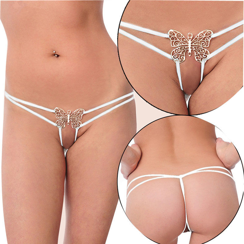 Butterfly Womens Sexy Underwear Panties Micro Mini Thong G-String Lingerie Panty