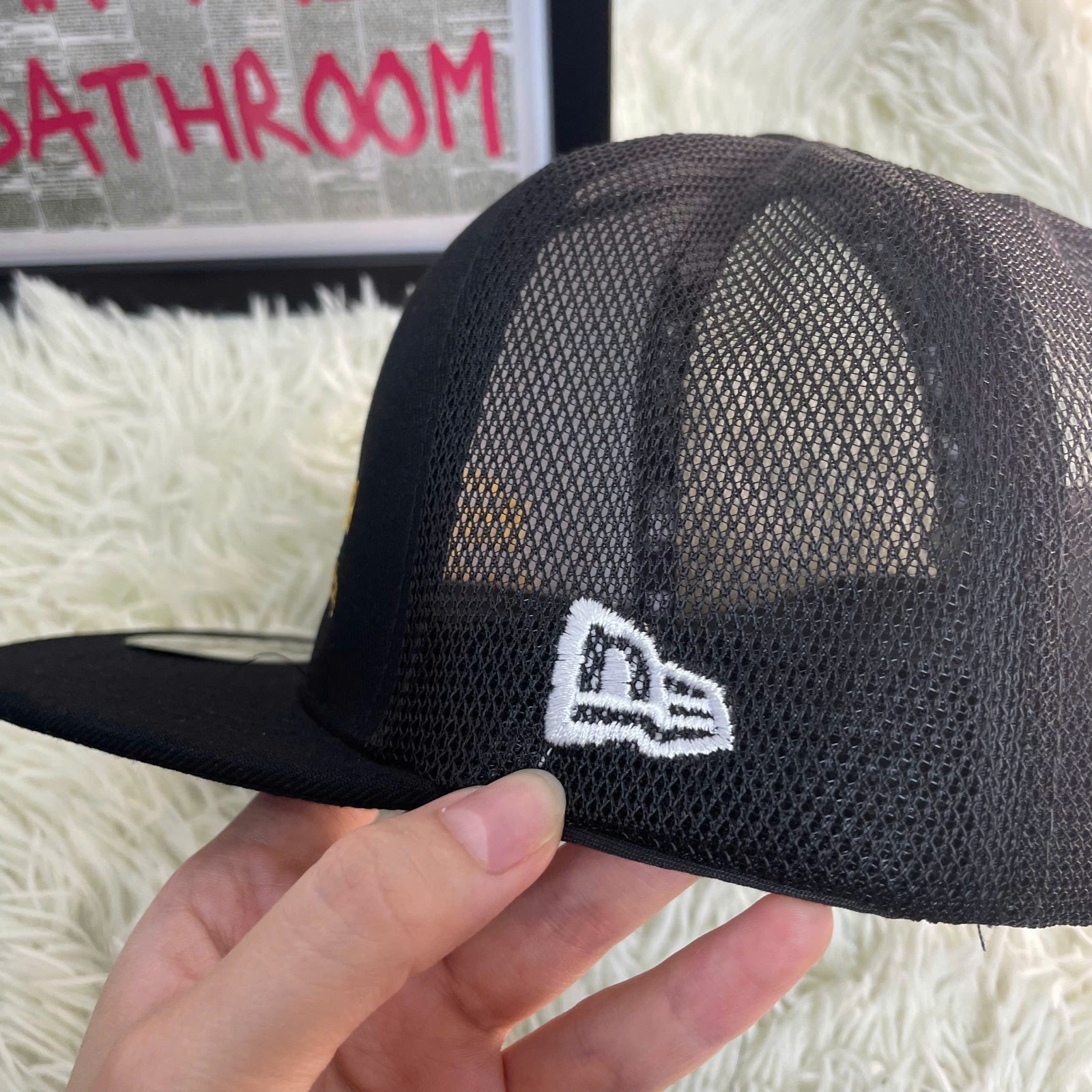 Ford Trucks Trucker Hat Black Mesh Snapback Flat Bill Embroidered Cap