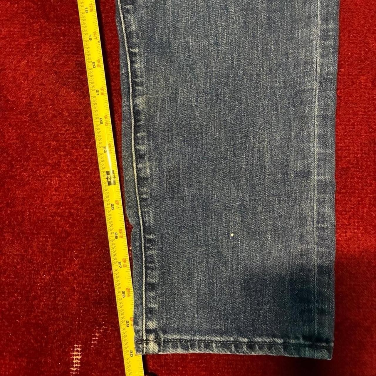 American Eagle Baggy Jeans, faded wash denim, loose relaxed fit, distressed