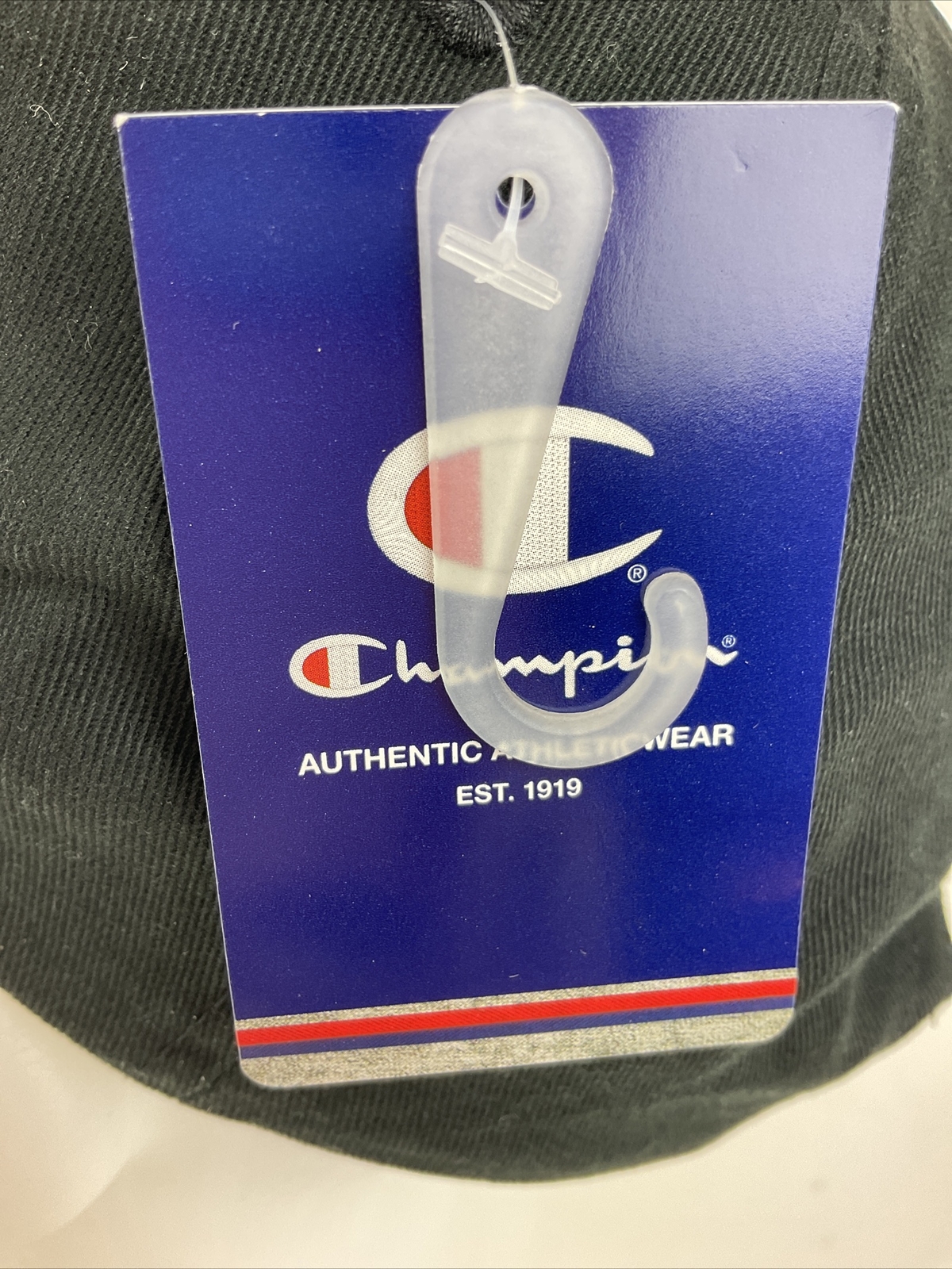 Champion hat cap “C” Logo Embroidered Black Adjustable One Size black