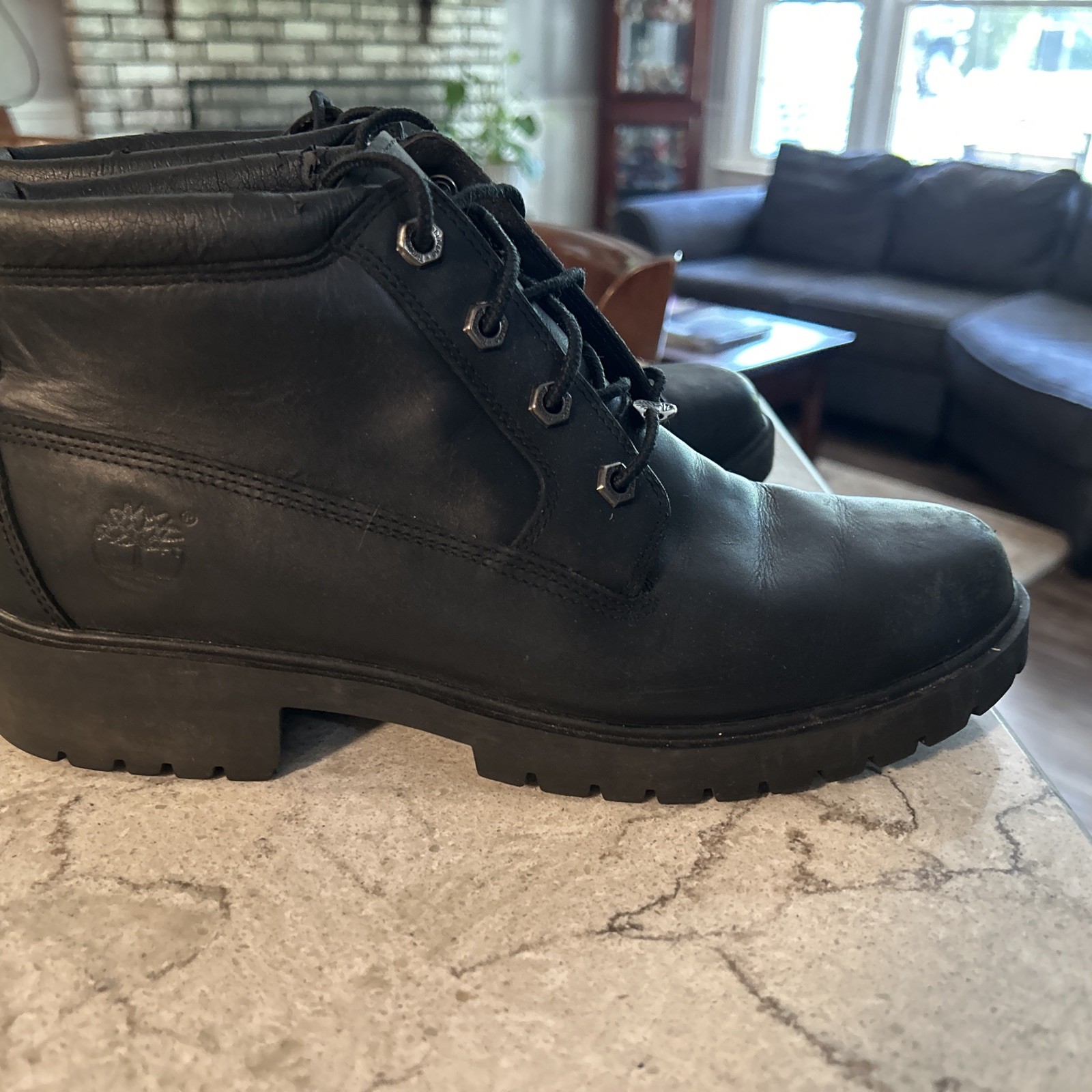Timberland Premium 6″ Waterproof Women’s Size 10 Black Leather Boots