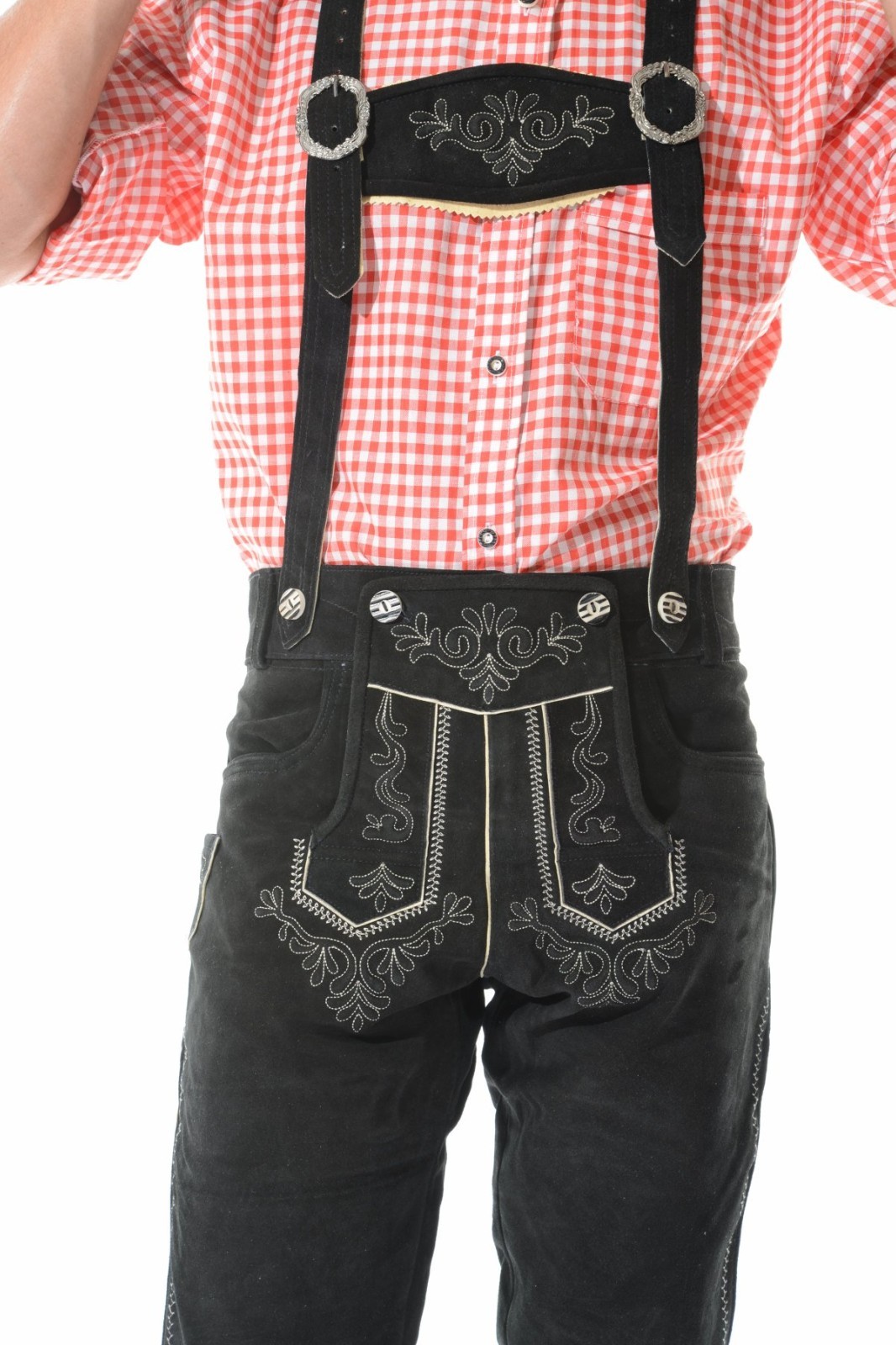 NEW Authentic Bavarian Oktoberfest Lederhosen BLACK FOREST GERMAN Lederhosen