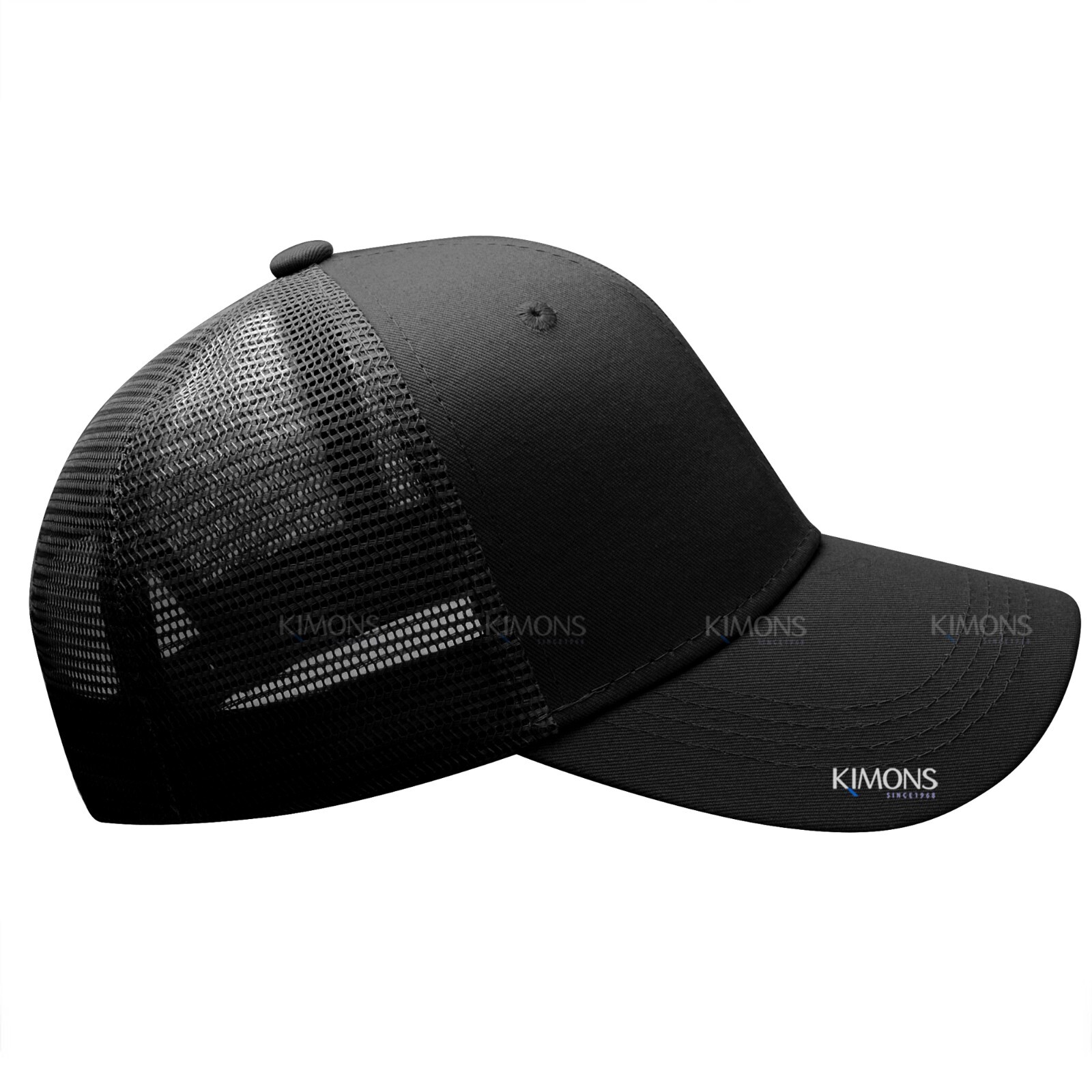Premium Mesh Trucker Hat Solid Plain Snapback Baseball Cap Blank Cotton Army