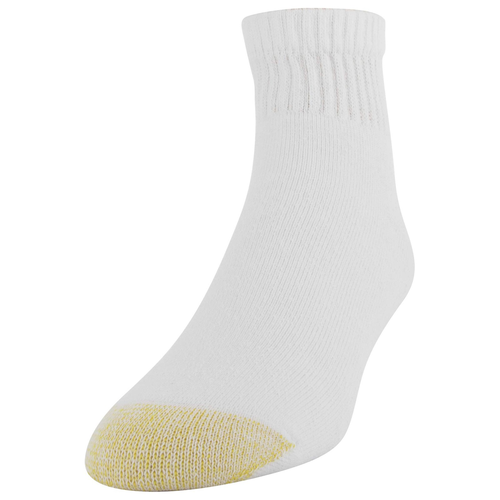 GOLDTOE Men’s 656P Cotton Ankle Athletic Socks, Multipairs, White (6-Pairs), …