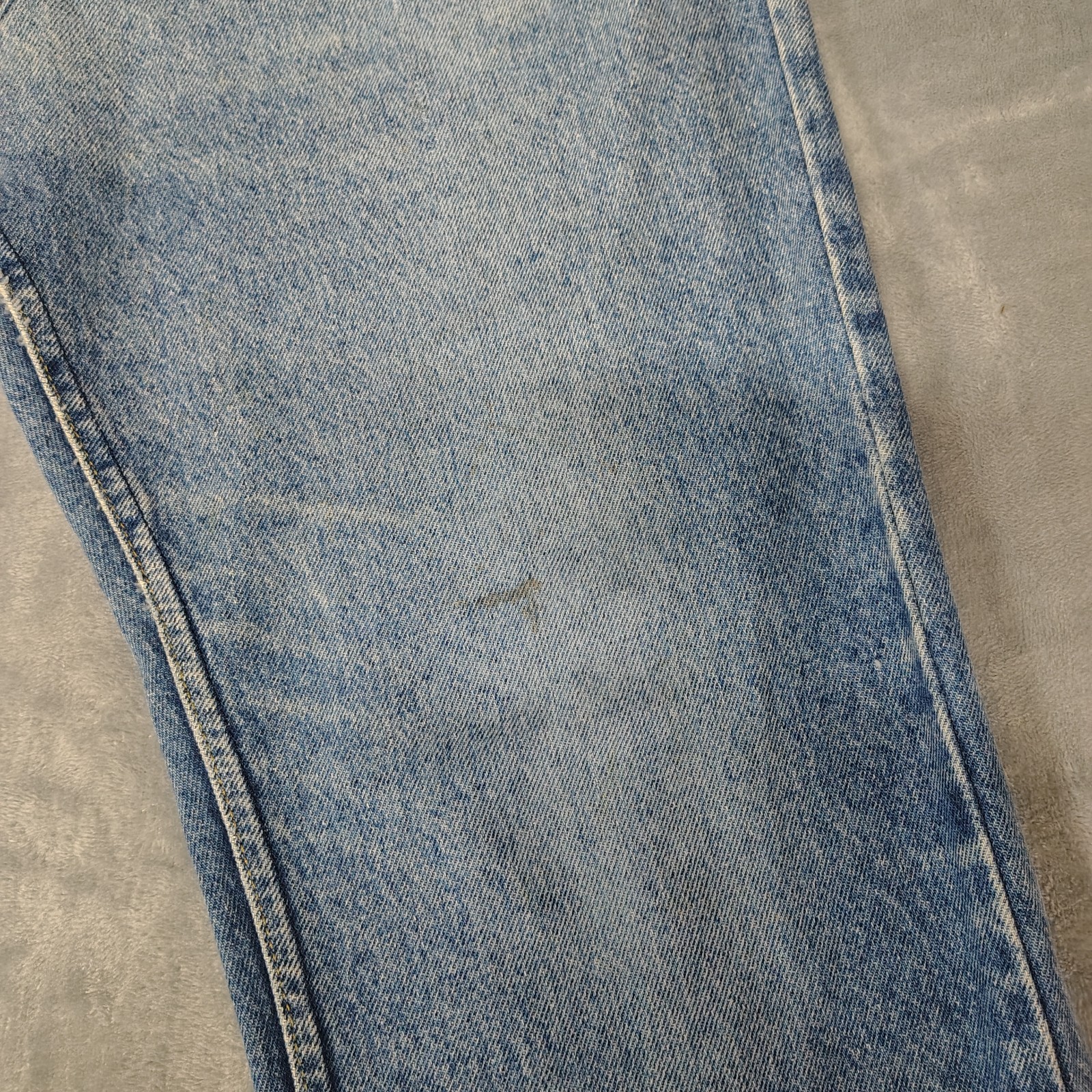 Vintage Lee Riders Jeans Mens 38 X 30 Straight Indigo Fades USA Made 80s 90s