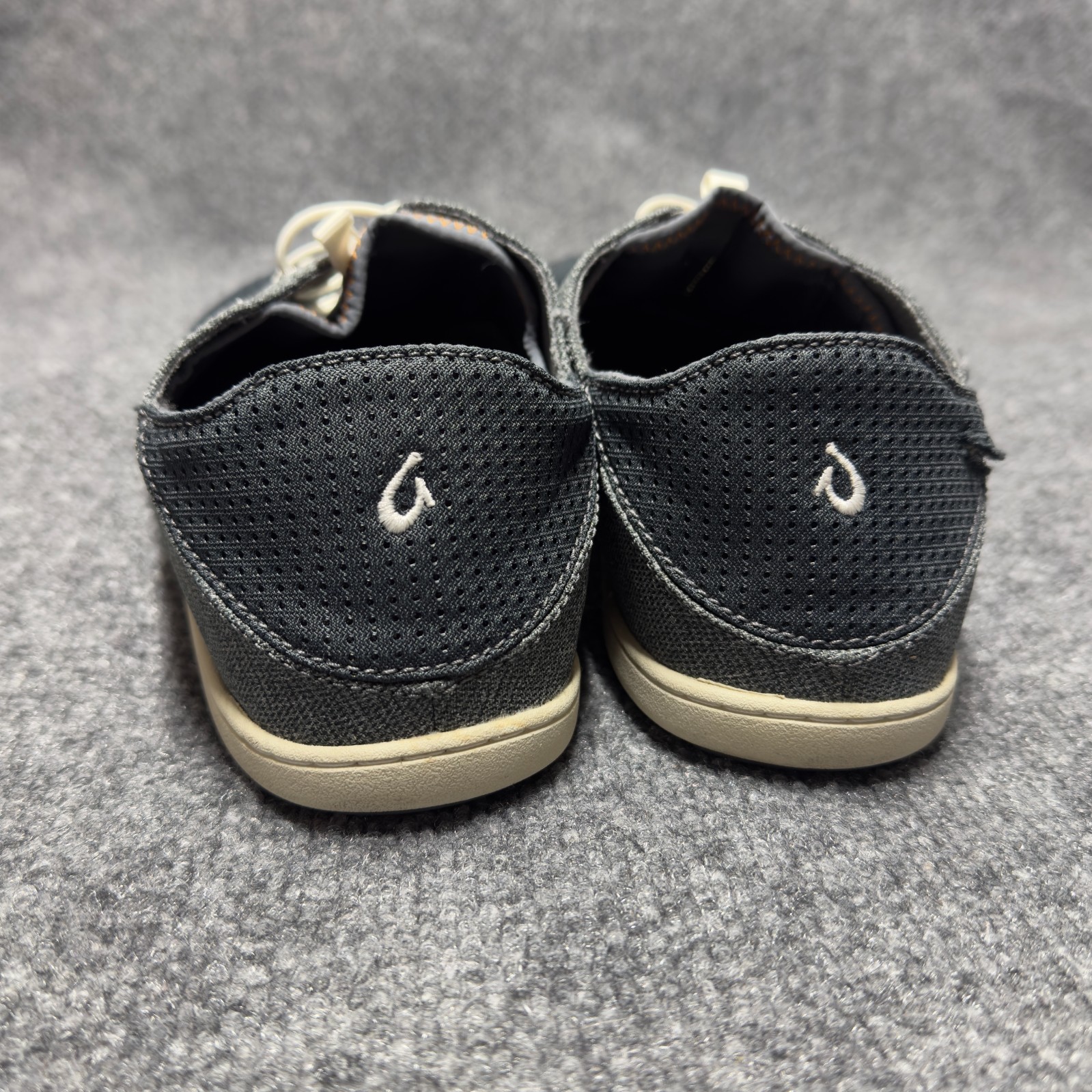 OluKai Nohea Moku Sneaker Dark Gray 10283 6C6C Men US 10.5 Boat Shoes