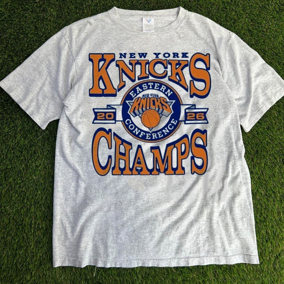 2026 Eastern Conference Knicks Champions ash color shirt VK13656