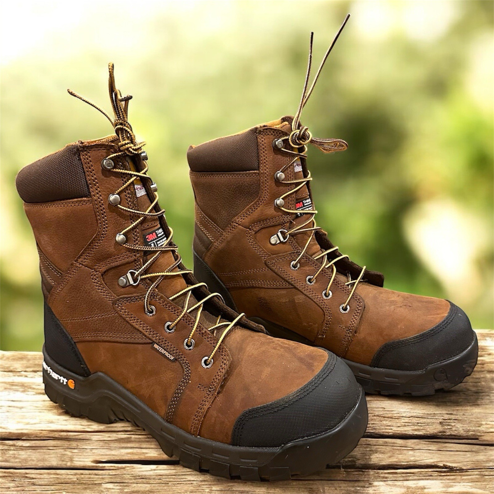 Carhartt Men’s 8″ Rugged Flex® Composite Toe Waterproof Insulated Boot Size 12